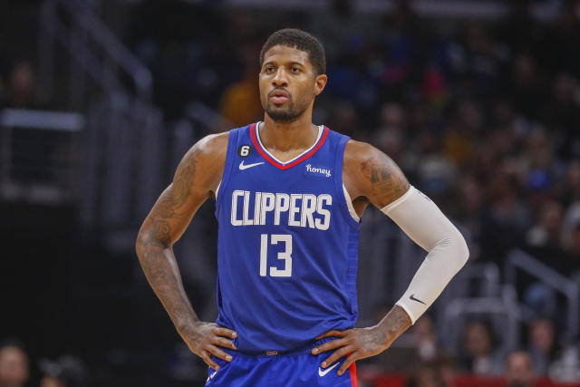 Los Angeles Clippers Paul George Nike Icon Edition Blue NBA Jersey