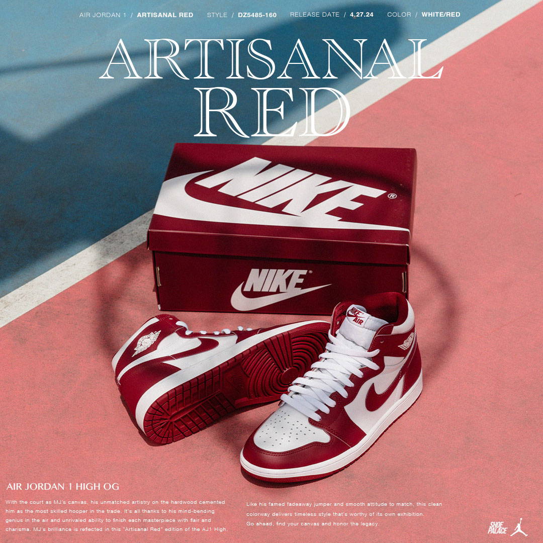 The Air Jordan 1 High OG “Artisanal Red” | Shoe Palace Blog