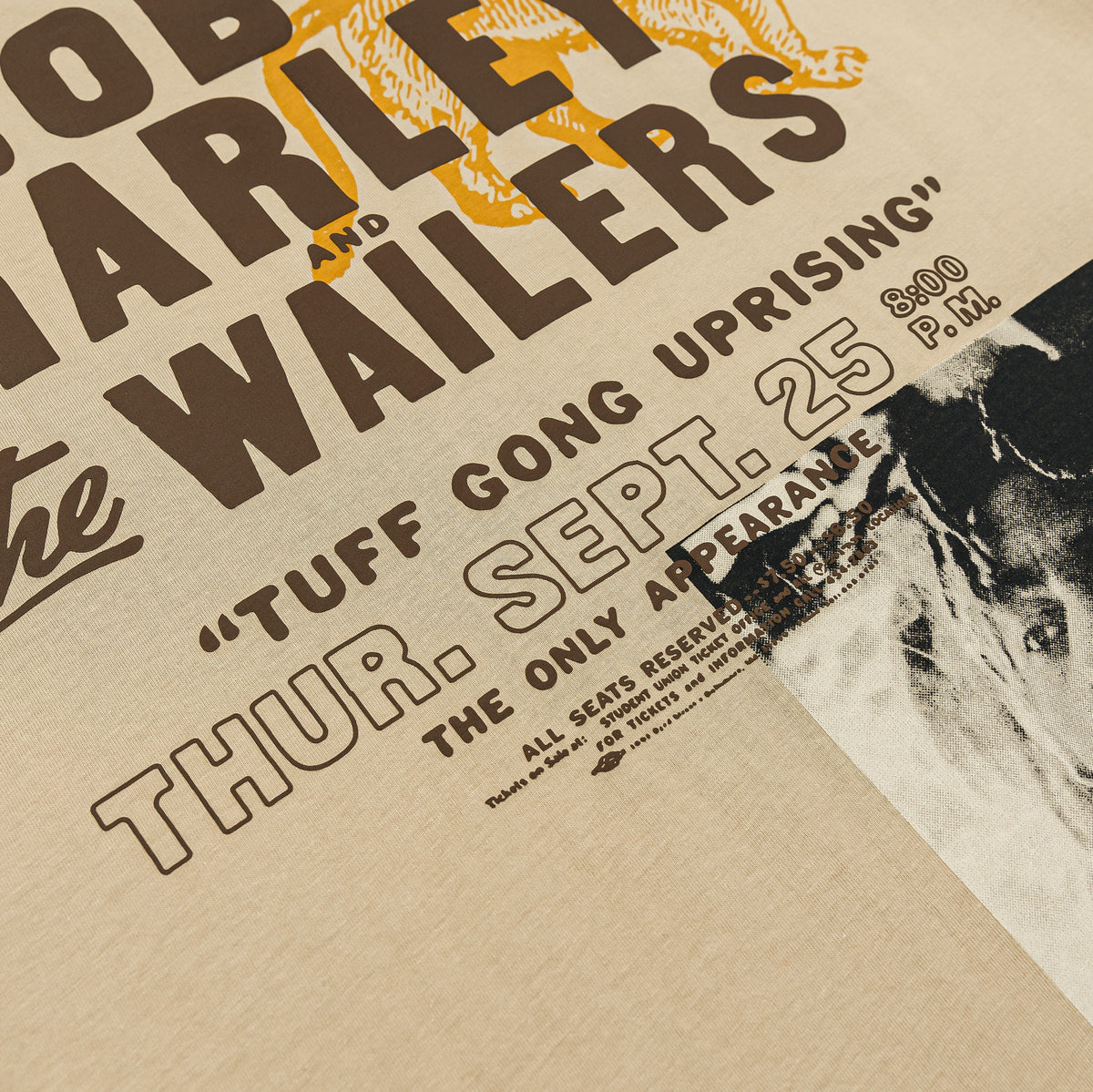 SP x Bob Marley The Wailers Mens Short Sleeve Shirt (Brown/Yellow)