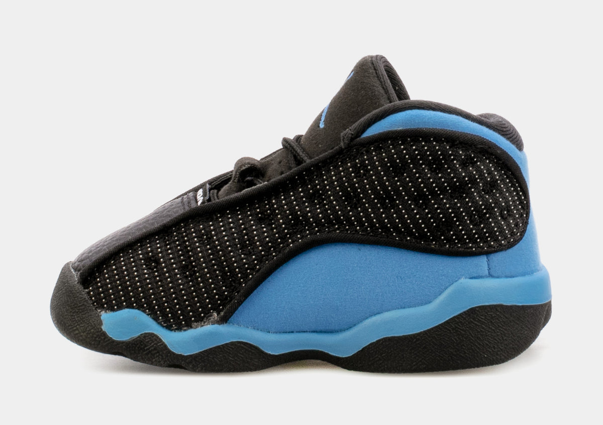 Air Jordan 13 Retro University Blue Infant Toddler Lifestyle Shoes Black Blue