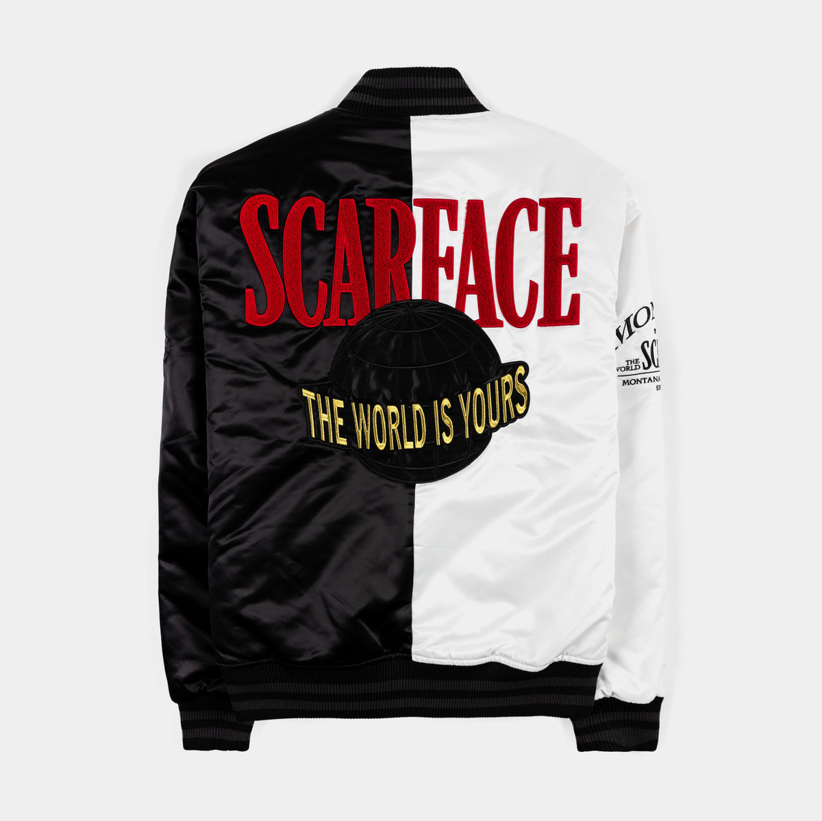 Shoe Palace SP x Scarface Varsity Mens Jacket Black White 
