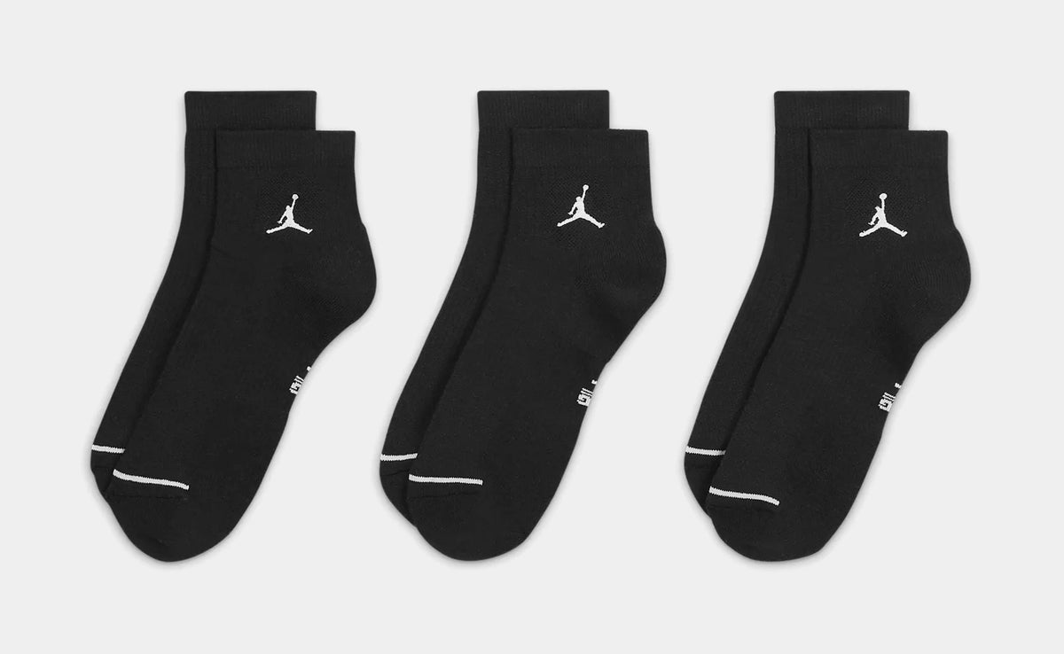 Nike Jordan Everyday Max 3 pack ankle socks in black