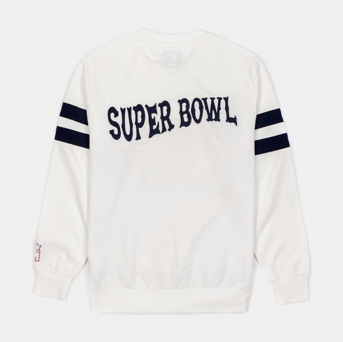 Super Bowl LV Starter Crinkle Half-Zip Pullover Hoodie - White/Teal