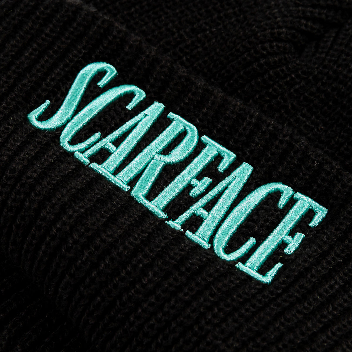 SP x Scarface Logo Beanie Mens Hat (Black/Blue)
