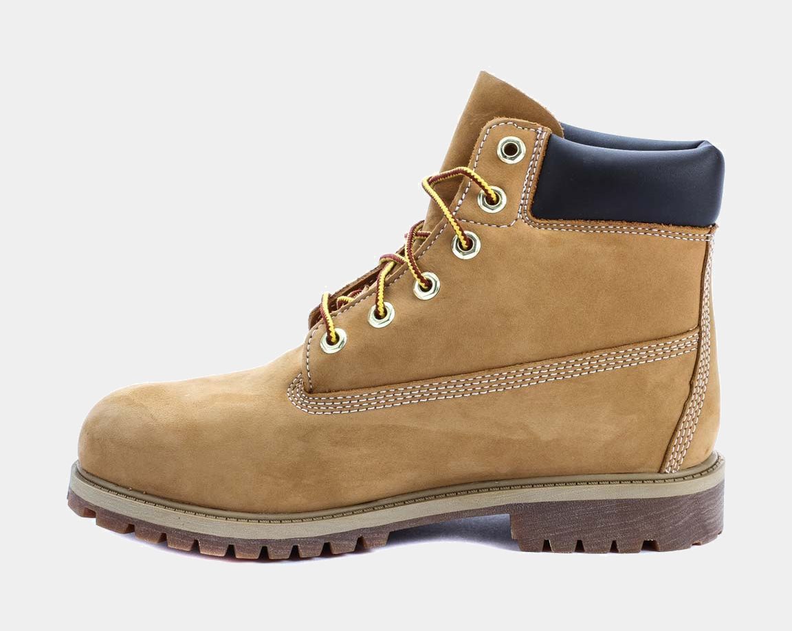 Timberland 6-Inch Premium Waterproof Grade School Boots Wheat Nubuck Brown  Beige 12909 – Shoe Palace