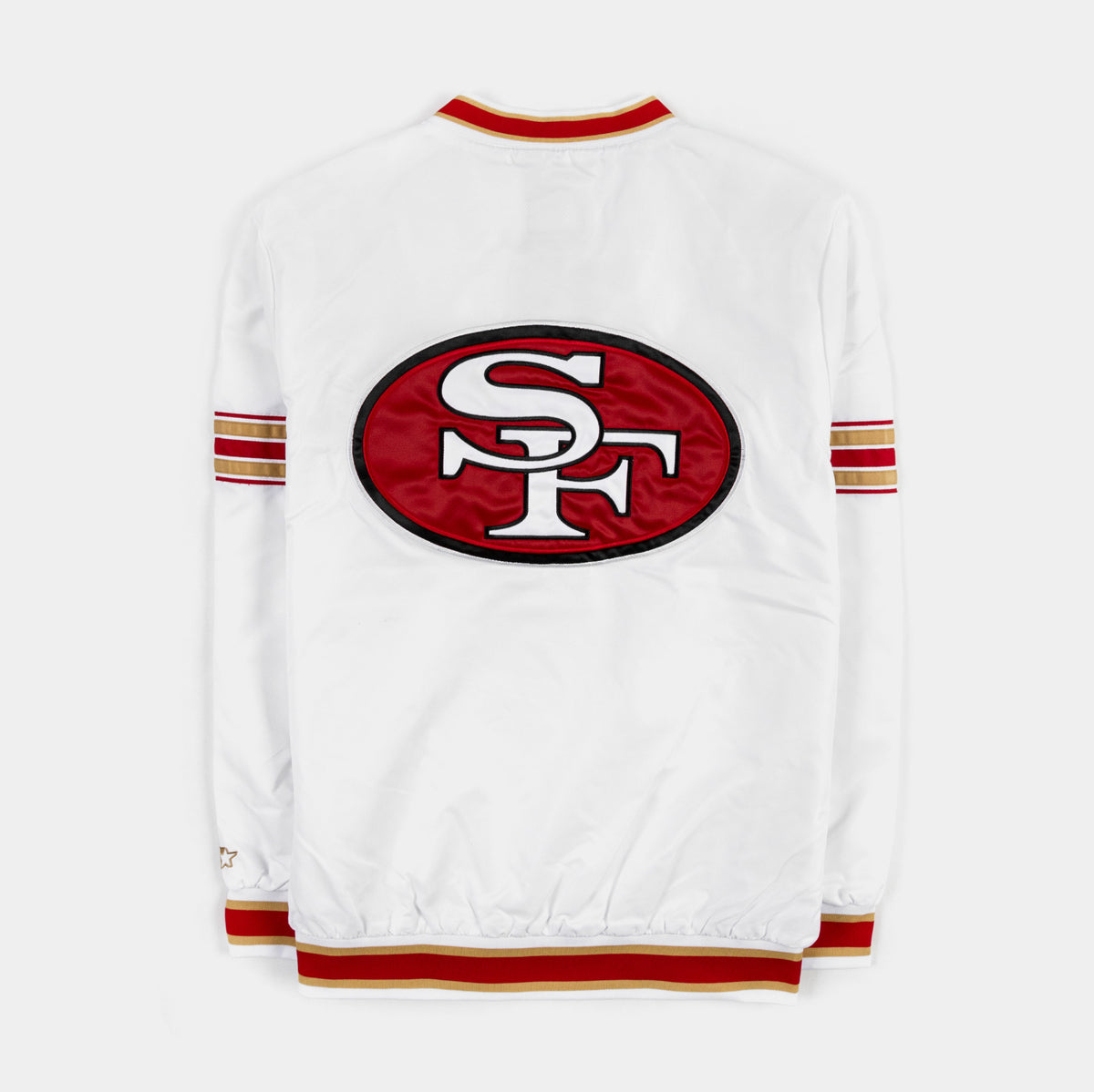 GIII/STARTER San Francisco 49ers Letterman Jacket Mens Jacket (Gold/Red)