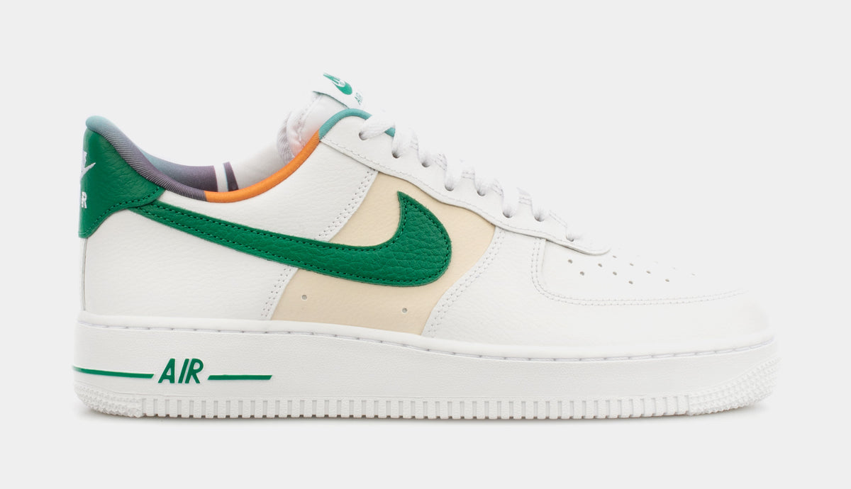 Nike Air Force 1 Low EMB Mens Lifestyle Shoes White Beige Green