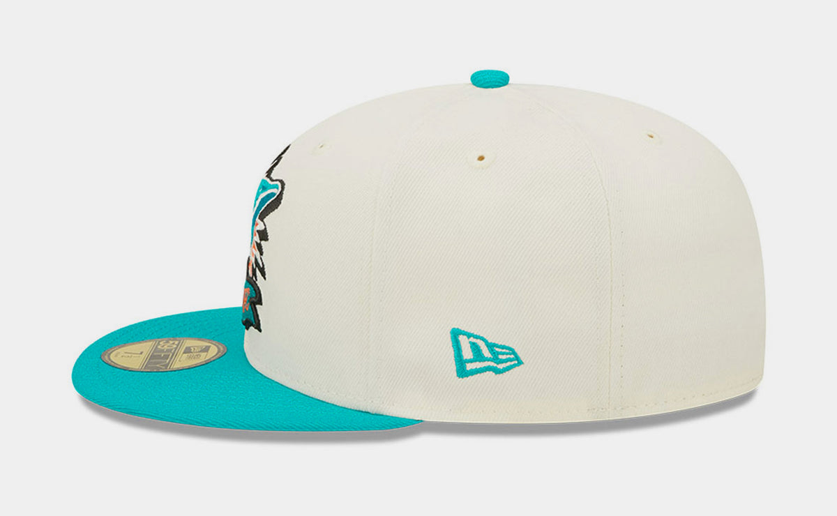 Miami DOLPHINS 59fifty Logo Stack NFL New Era teal Cap