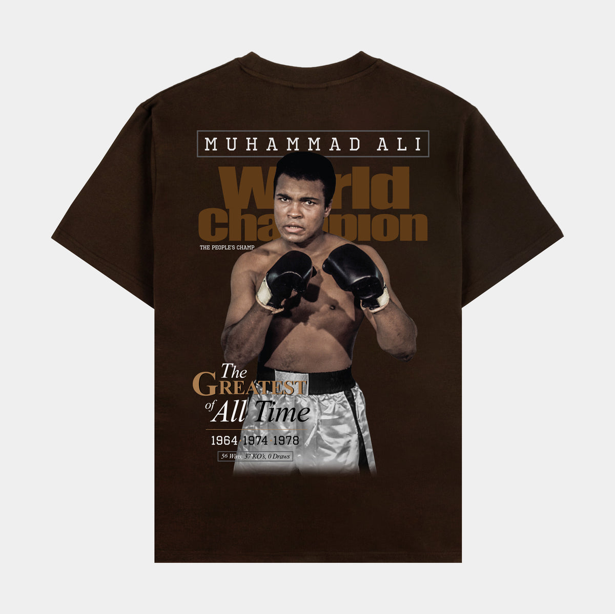 Muhammad Ali - Ali Four Squares - Short Sleeve - Heather - Adult
