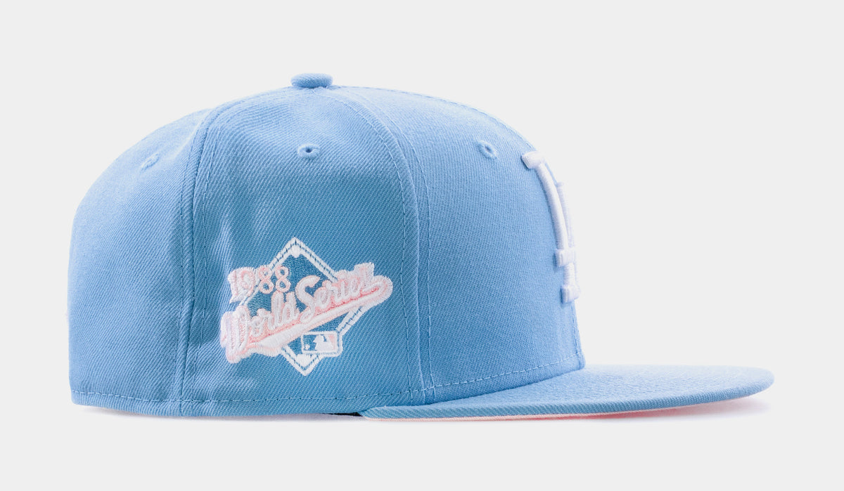 Men's Los Angeles Dodgers New Era Pink/Sky Blue Dodger Stadium 40th  Anniversary Undervisor 59FIFTY Fitted Hat