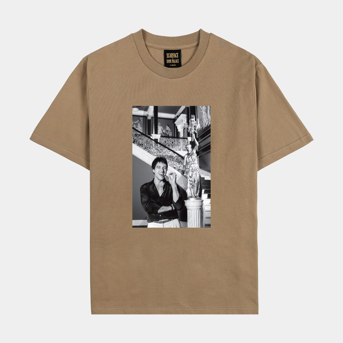 SP x Scarface The Mansion Mens Short Sleeve Shirt (Brown)