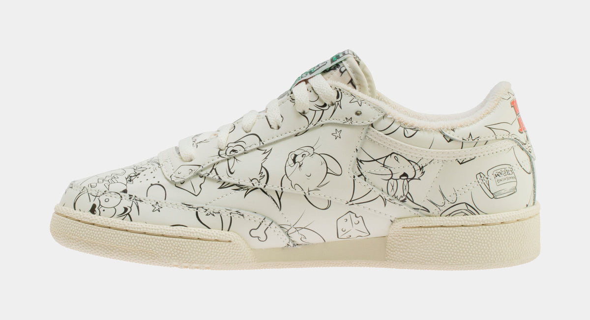 Reebok Club C X Tom & Jerry Mens Lifestyle Shoe Chalk Paper