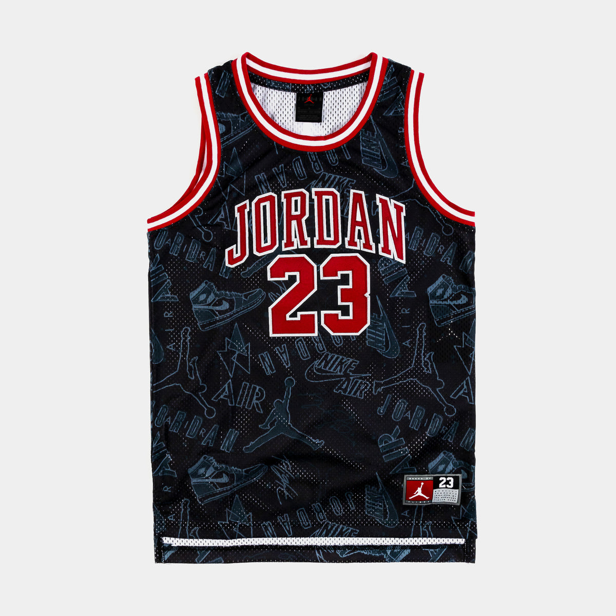Nike Mochila Air Jordan 23 Jersey, Negro/Blanco, Moderno