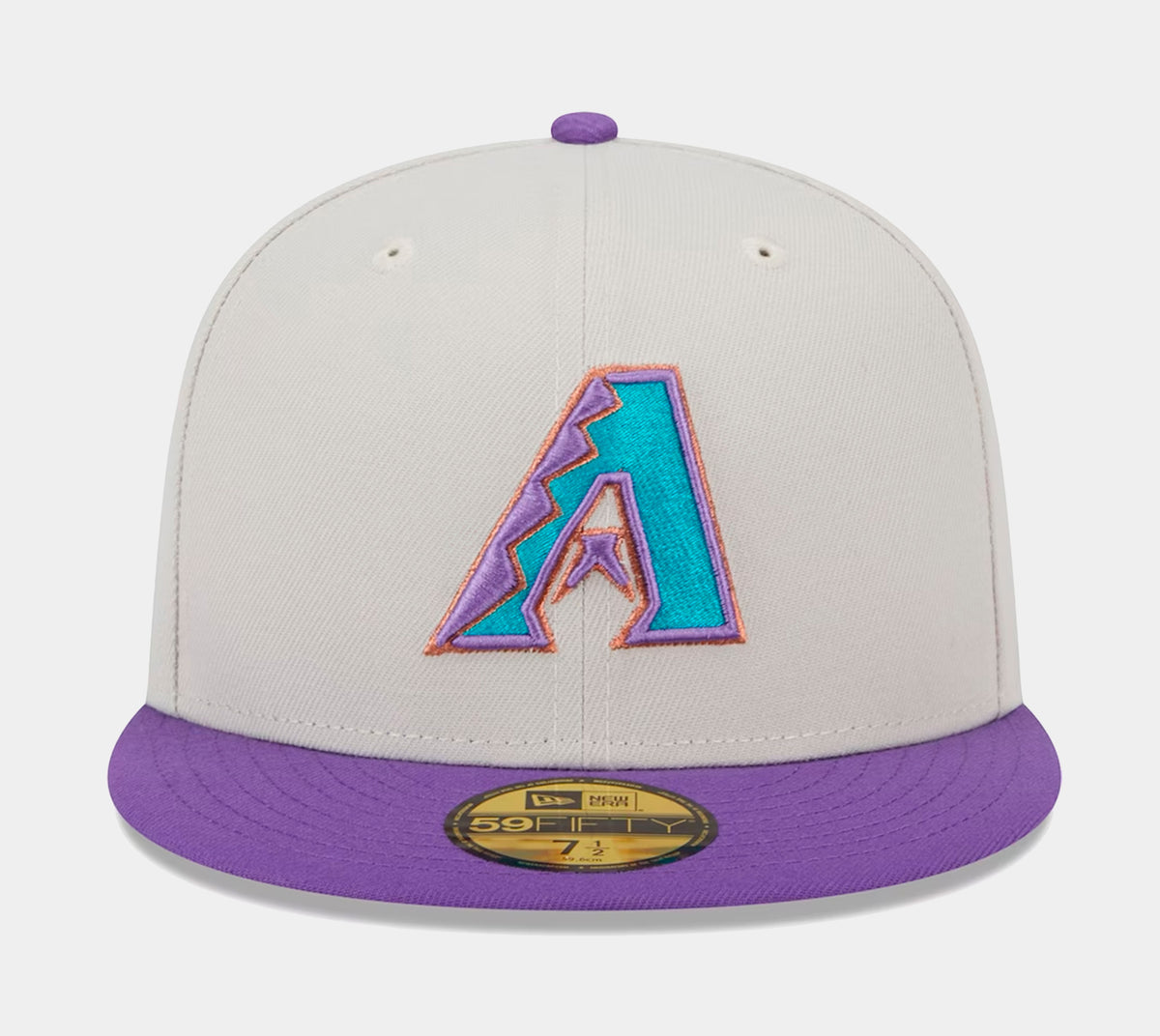 Men's Arizona Diamondbacks New Era White/Purple Optic 59FIFTY