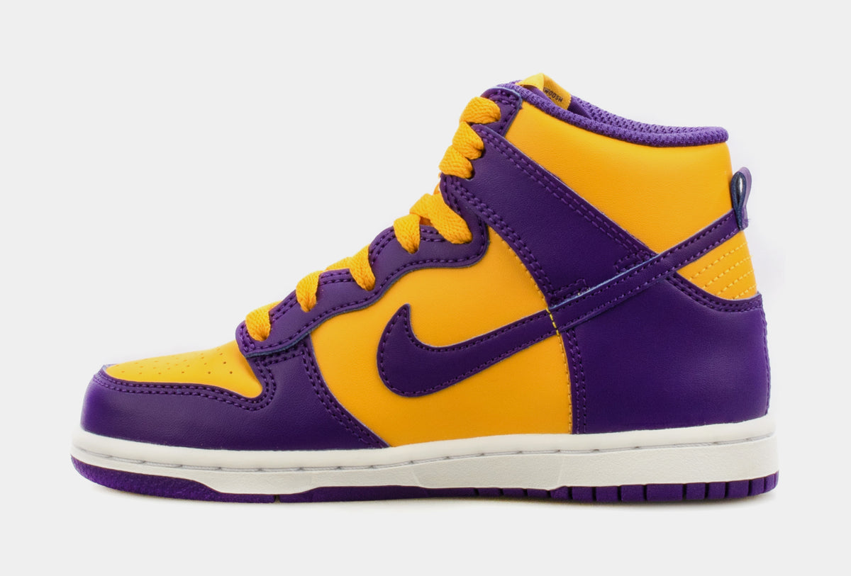 Nike Dunk High Lakers Preschool Lifestyle Shoes Purple Yellow DZ4455-500 –  Shoe Palace