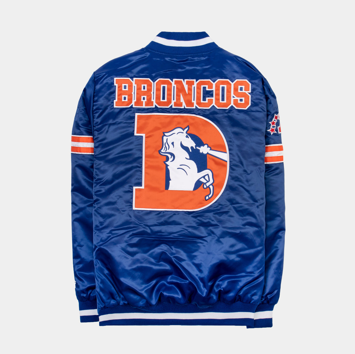 Ohio Denver Broncos Royal Blue Satin Jacket - Jacket Hub