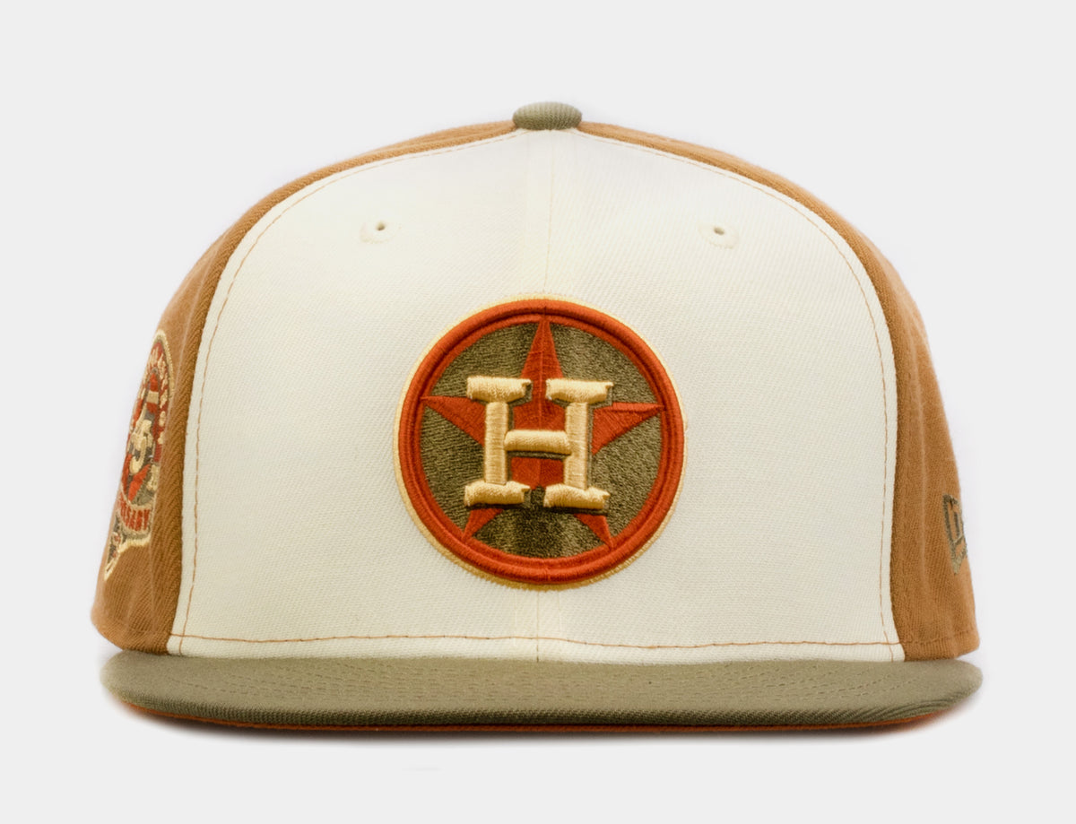 New Era Shoe Palace Exclusive Houston Astros 59FIFTY Mens Fitted Hat (White/Blue)