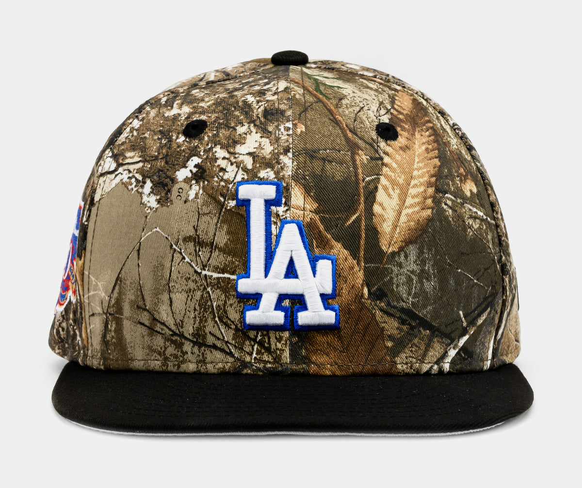 New Era Shoe Palace Exclusive Los Angeles Dodgers Camo 59FIFTY Mens Hat (Camo Green/Black)