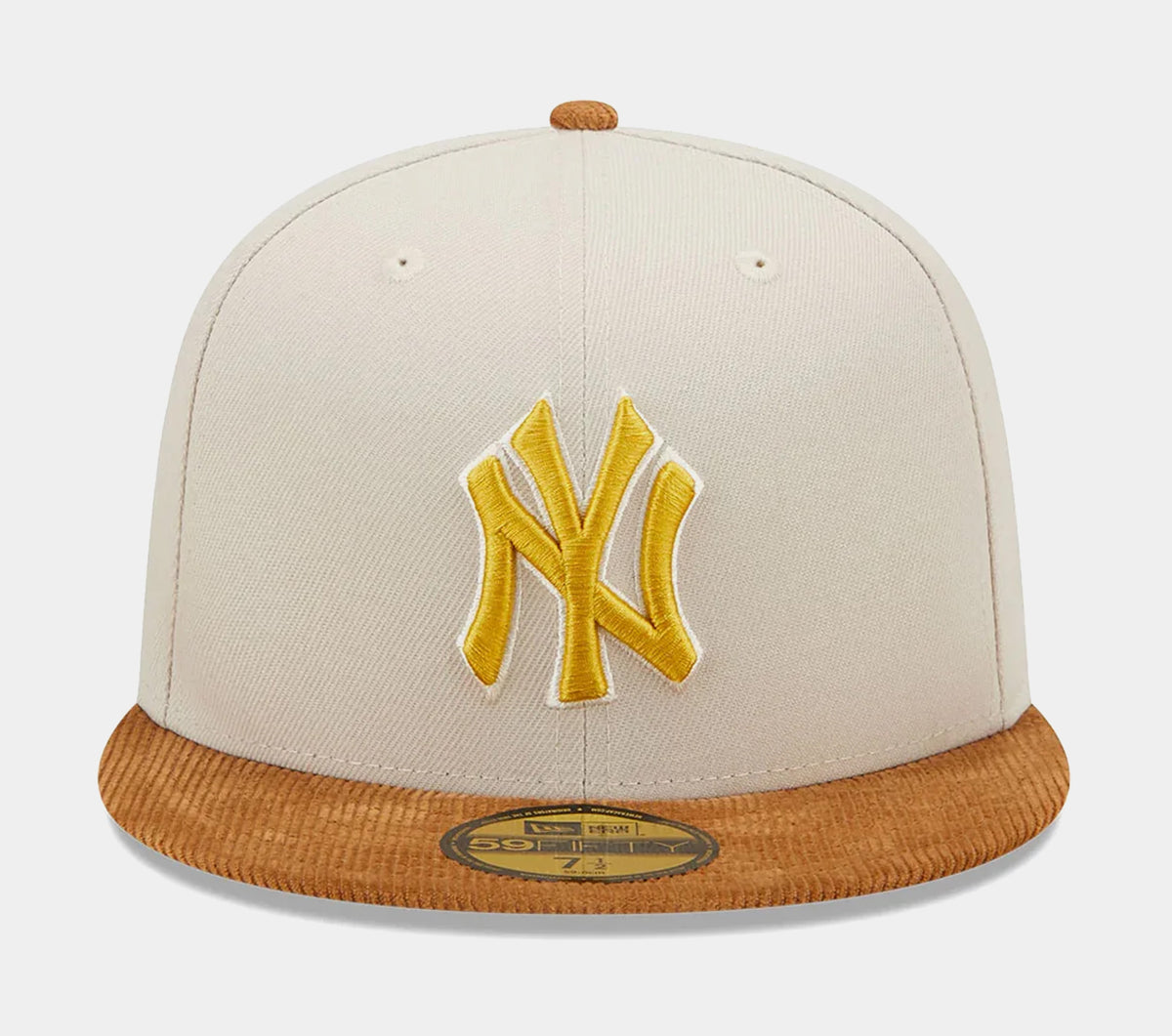 Official New Era MLB Contrast Visor Fall New York Yankees Light Brown  59FIFTY Fitted Cap B9624_936 B9624_936