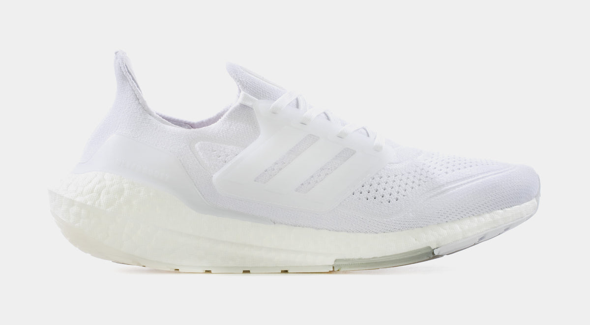 adidas Ultraboost 21 Mens Running Shoe White Grey FY0379