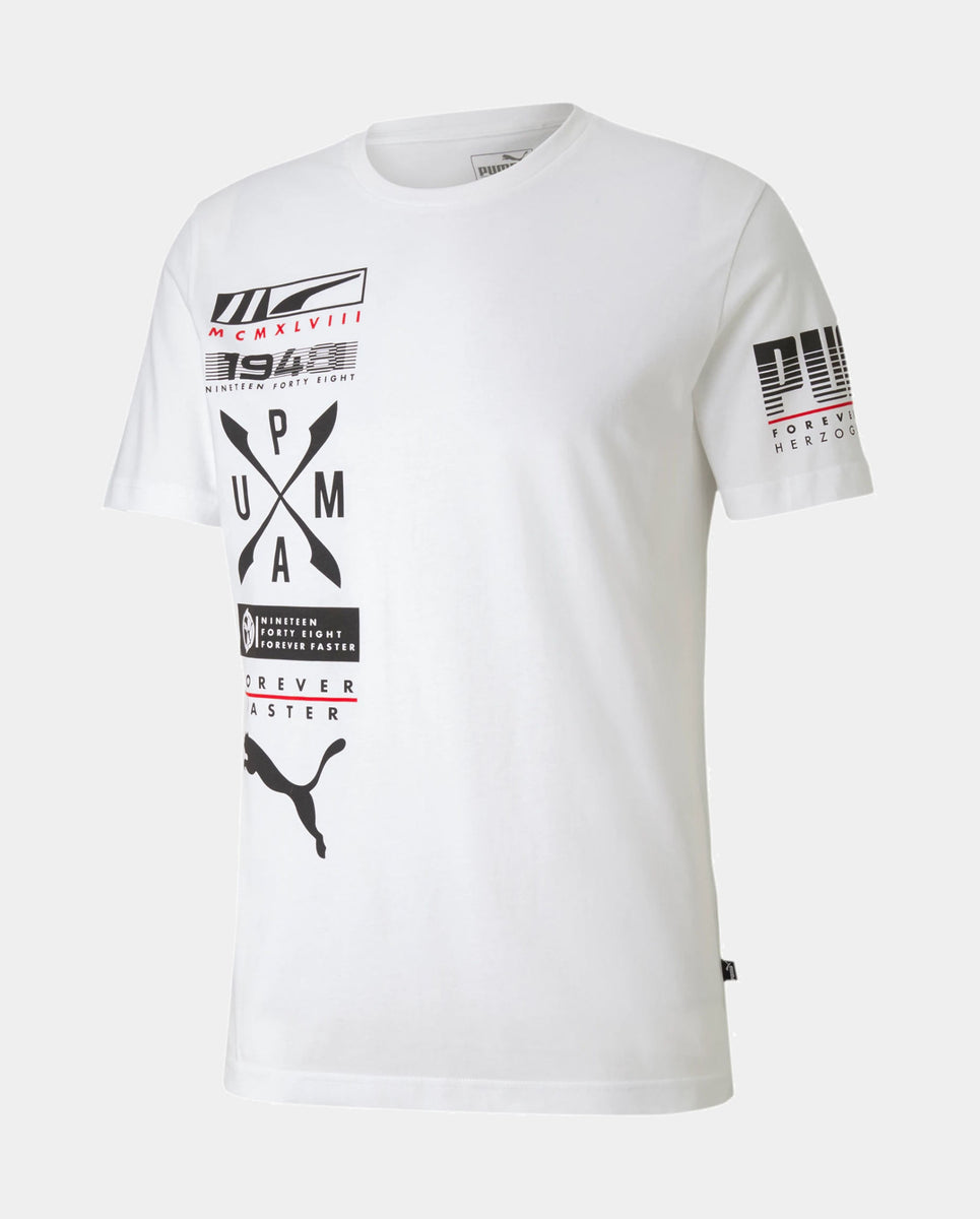 PUMA Advanced Graphic Mens T-Shirt Shoe 581914 02 – White Palace