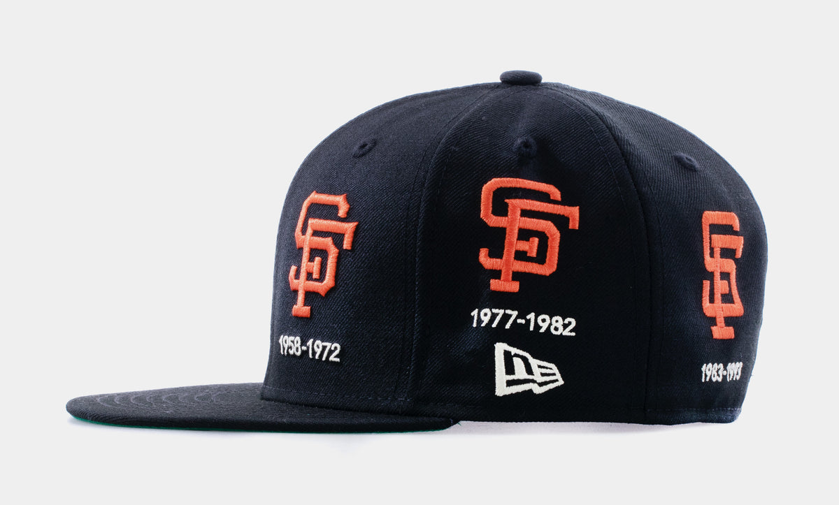 SF Giants New Era Fitted Cap in Dogpatch Black Terry