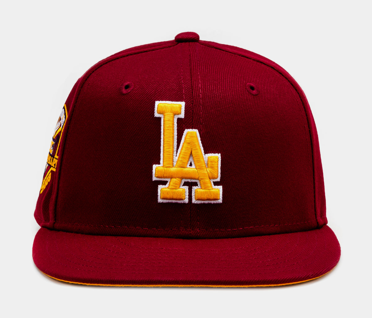 Los Angeles Dodgers x USC Trojans 50th Anniversary 59Fifty Fitted Mens Hat Red Gold