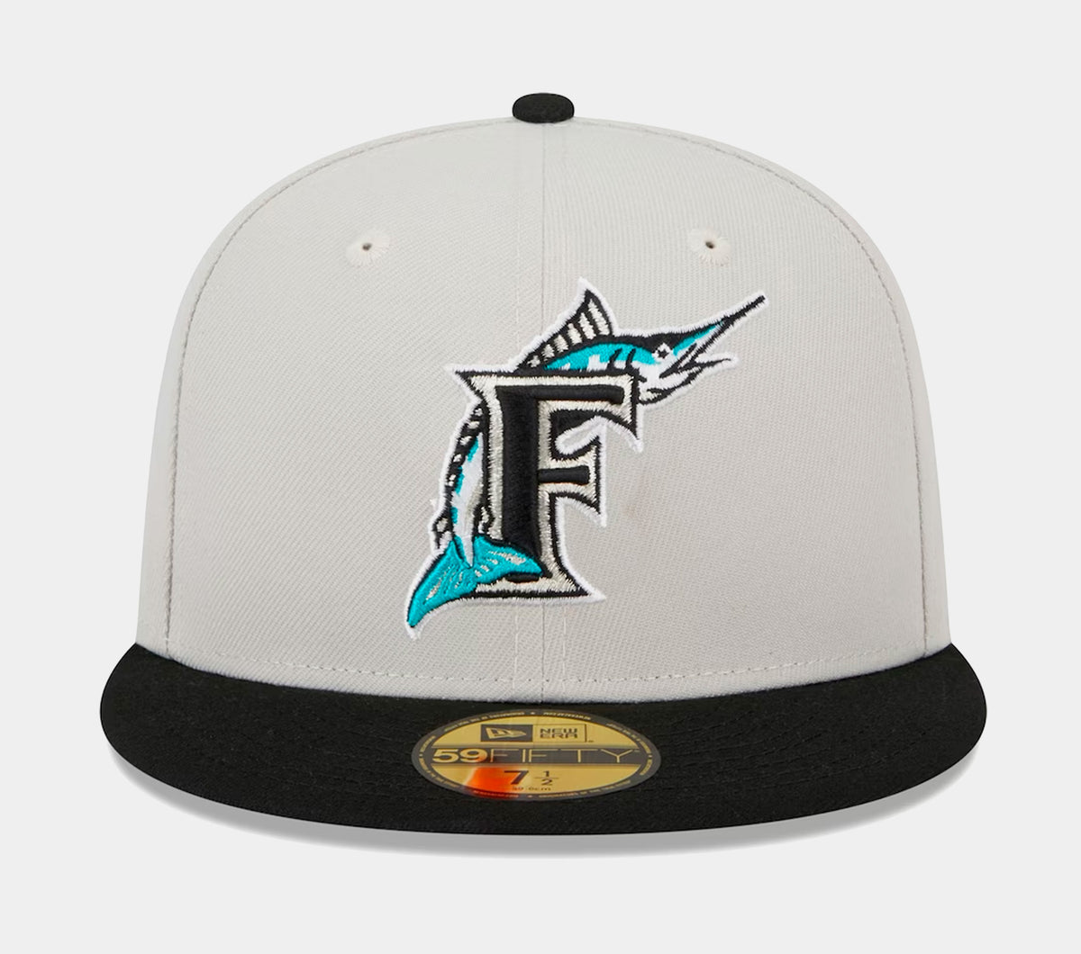 New Era 59FIFTY Florida Marlins Letterman Fitted Cap 7 / Black