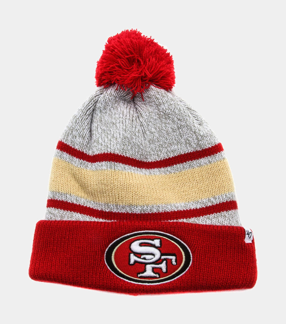 The 49ers NFL Beanie with Yarn Pom Pom