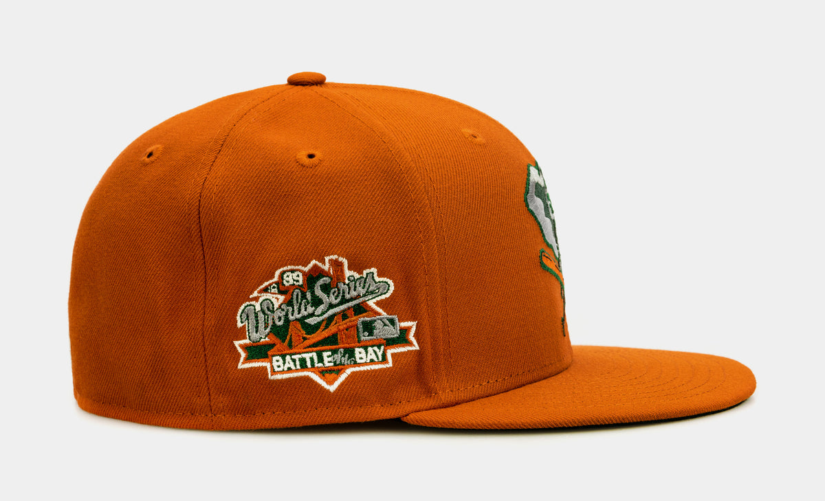 New Era SP Exclusive Rust Oakland A's 59FIFTY Mens Fitted Hat (Orange)