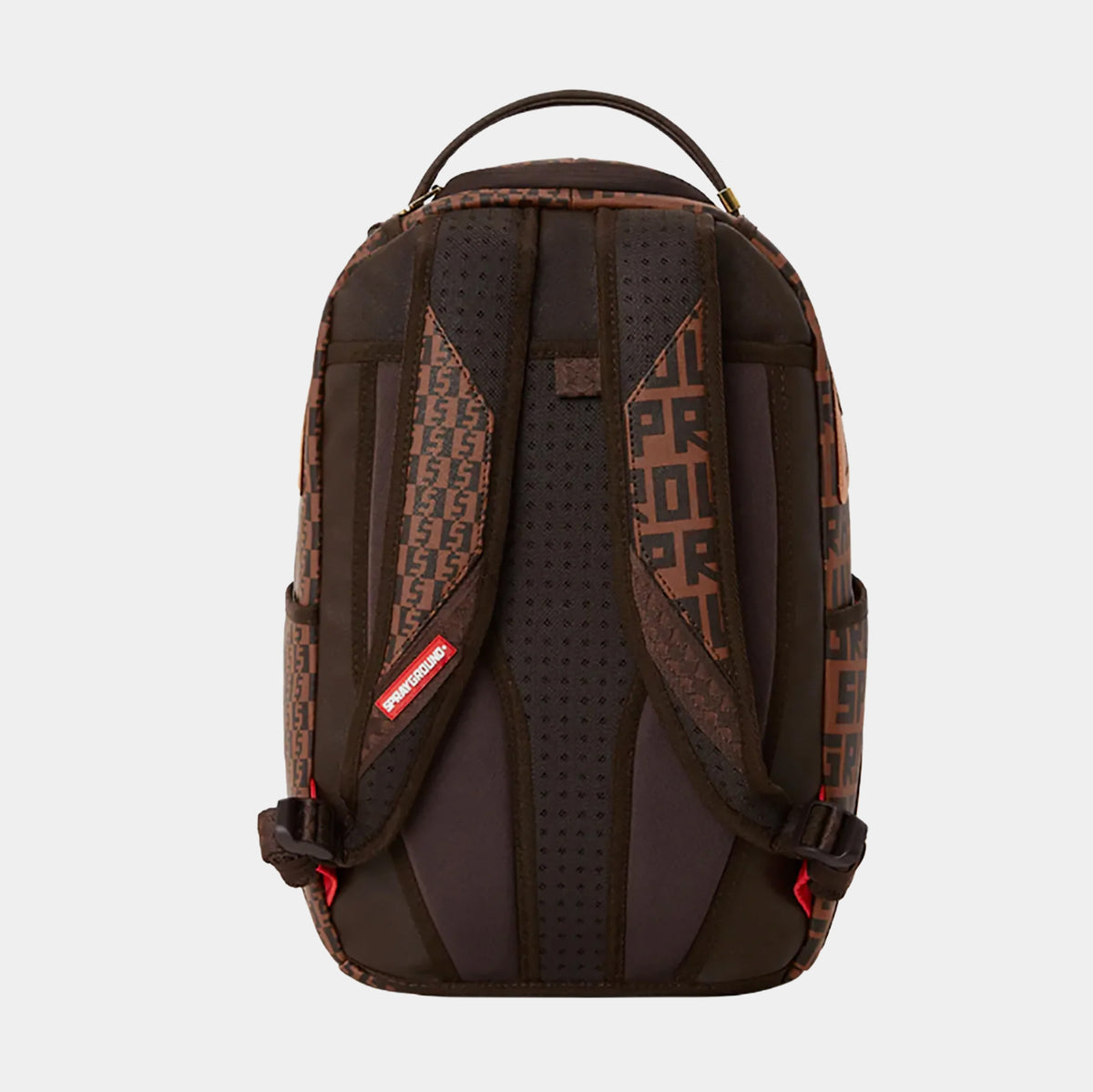 Sprayground Spraygrond Brown Backpack In Vegan Leather for Men