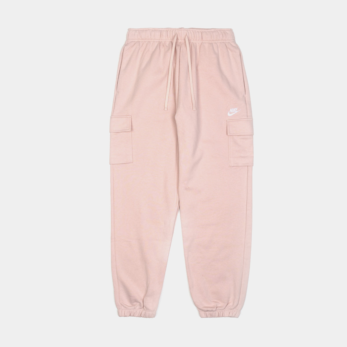 Nike NSW Club Fleece Cargo Womens Pants Pink White DQ5196-690