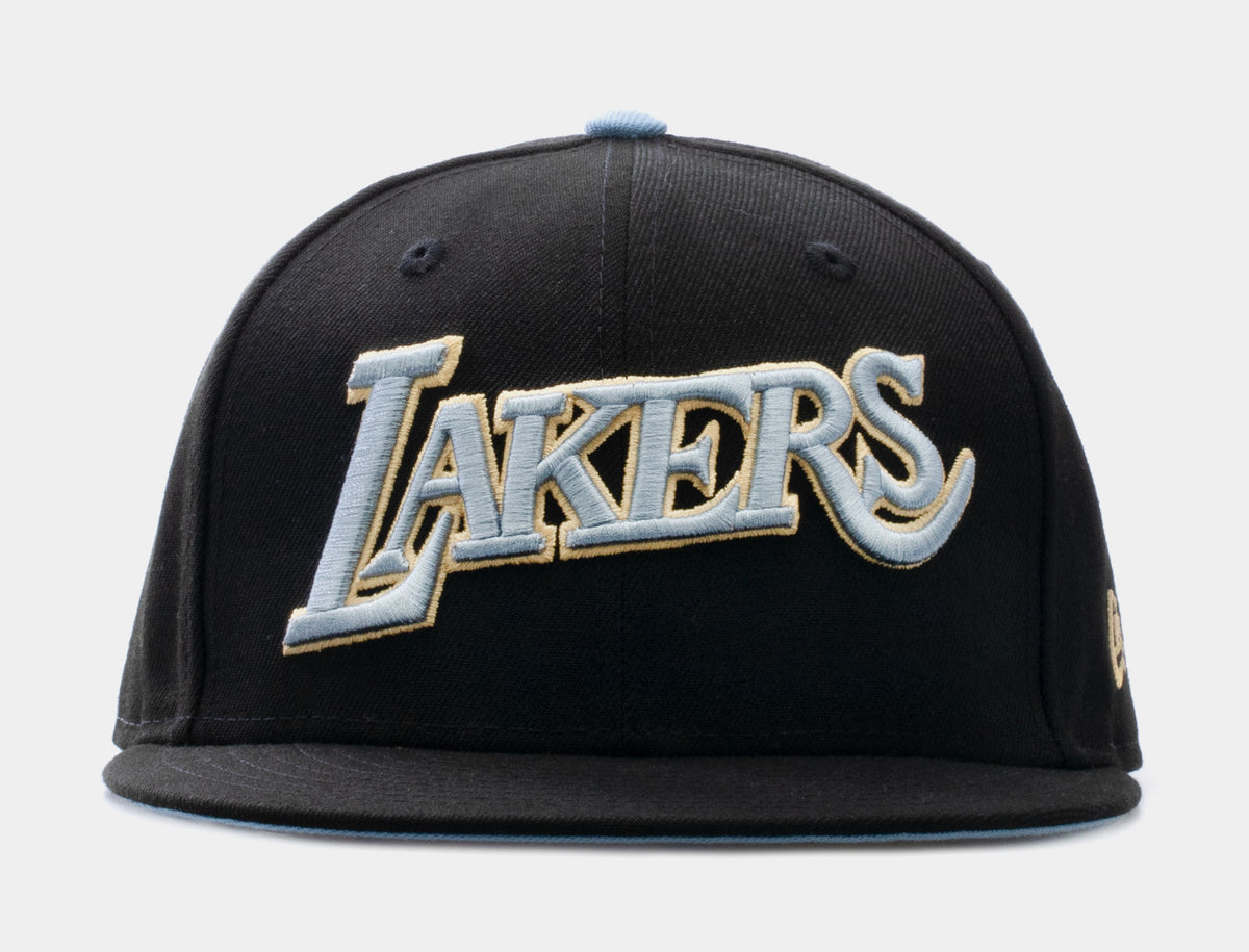 SP x New Era NBA Summer Edition Los Angeles Lakers 59Fifty Fitted Cap Mens  Hat (Black/Blue)