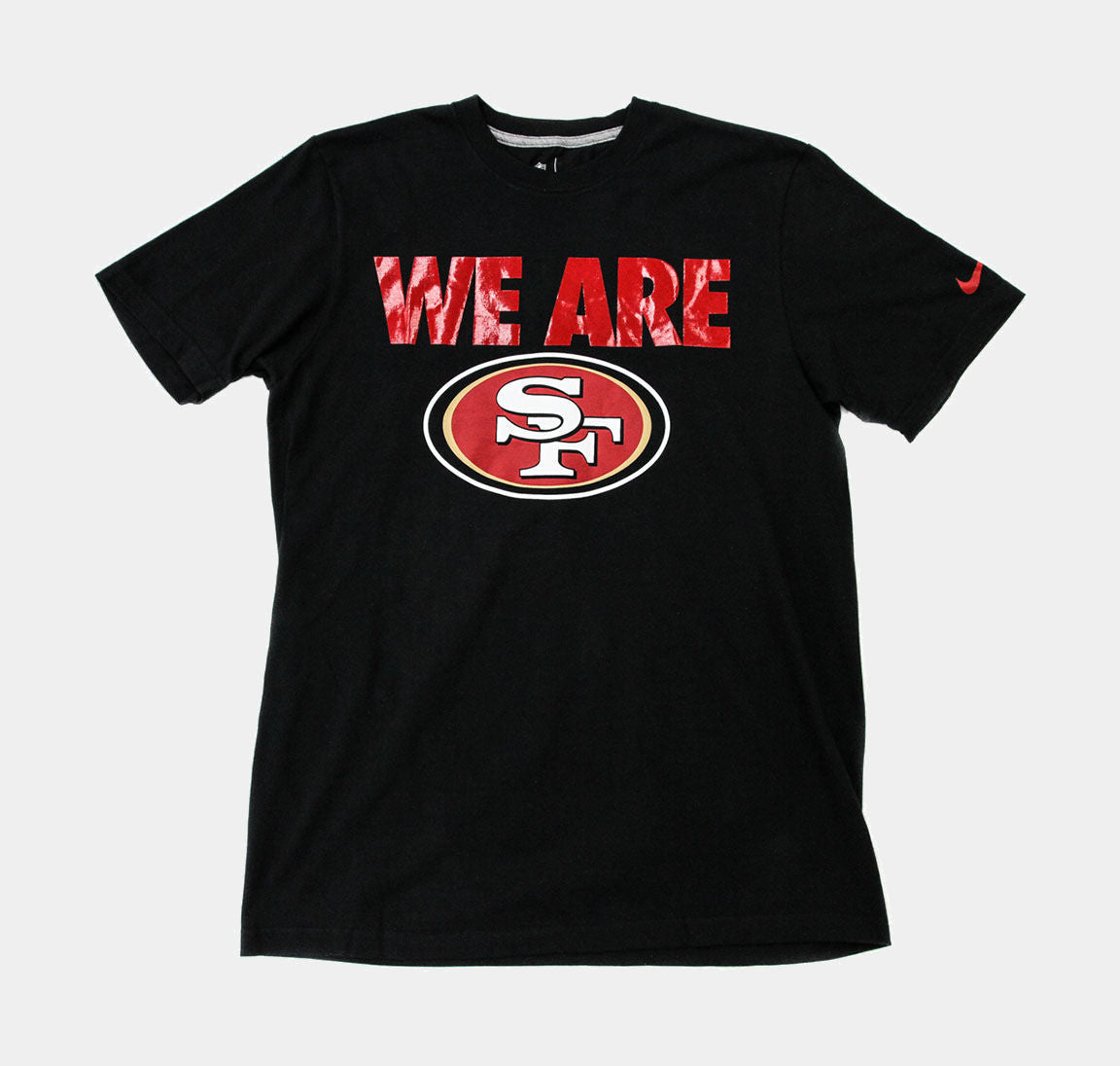 SAN FRANCISCO 49ERS CLASSIC MESH SJ STRIPED TEE (RED/BLACK)