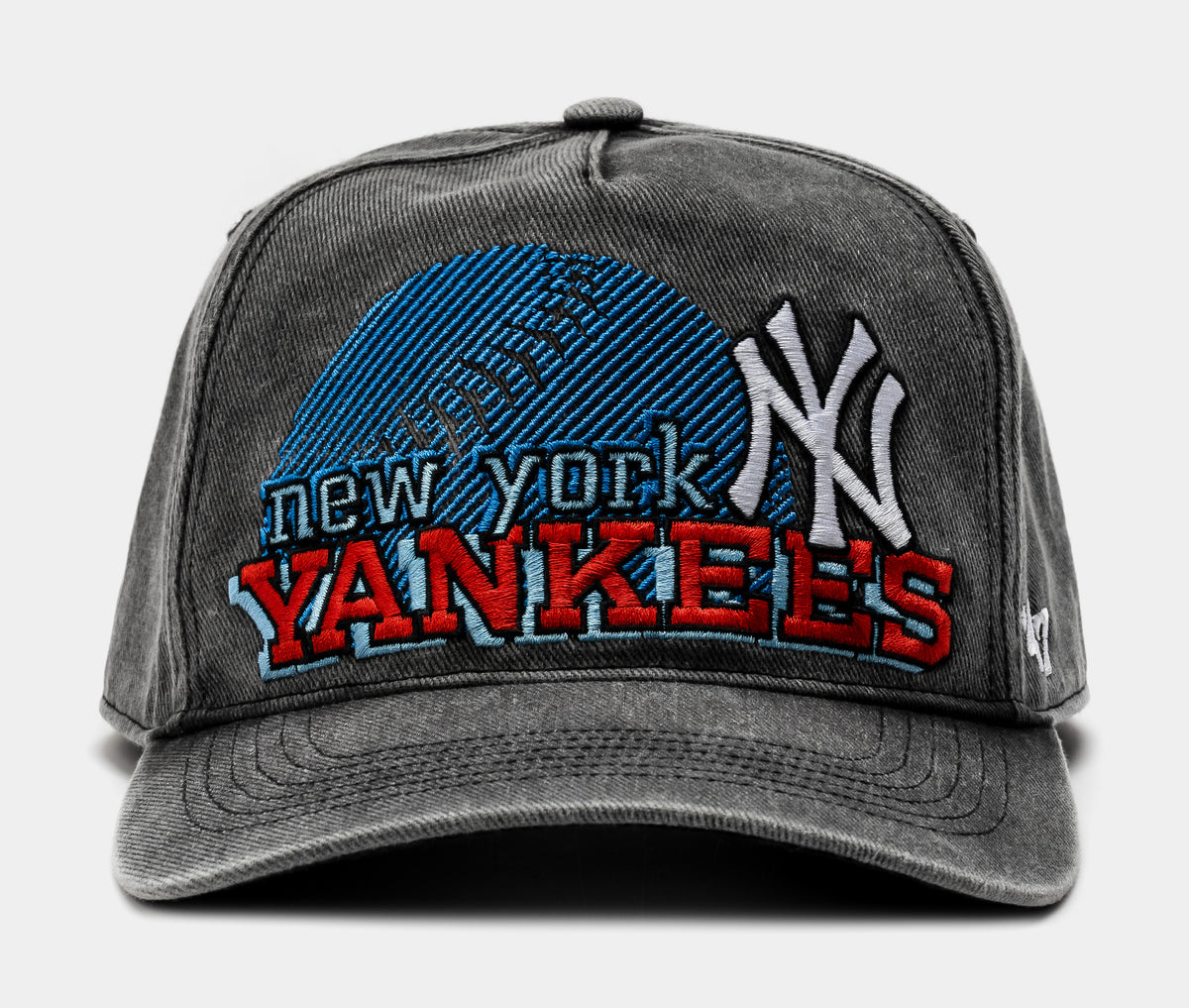47 New York Yankees Bootleg '47 Hitch Snapback Mens Hat Black