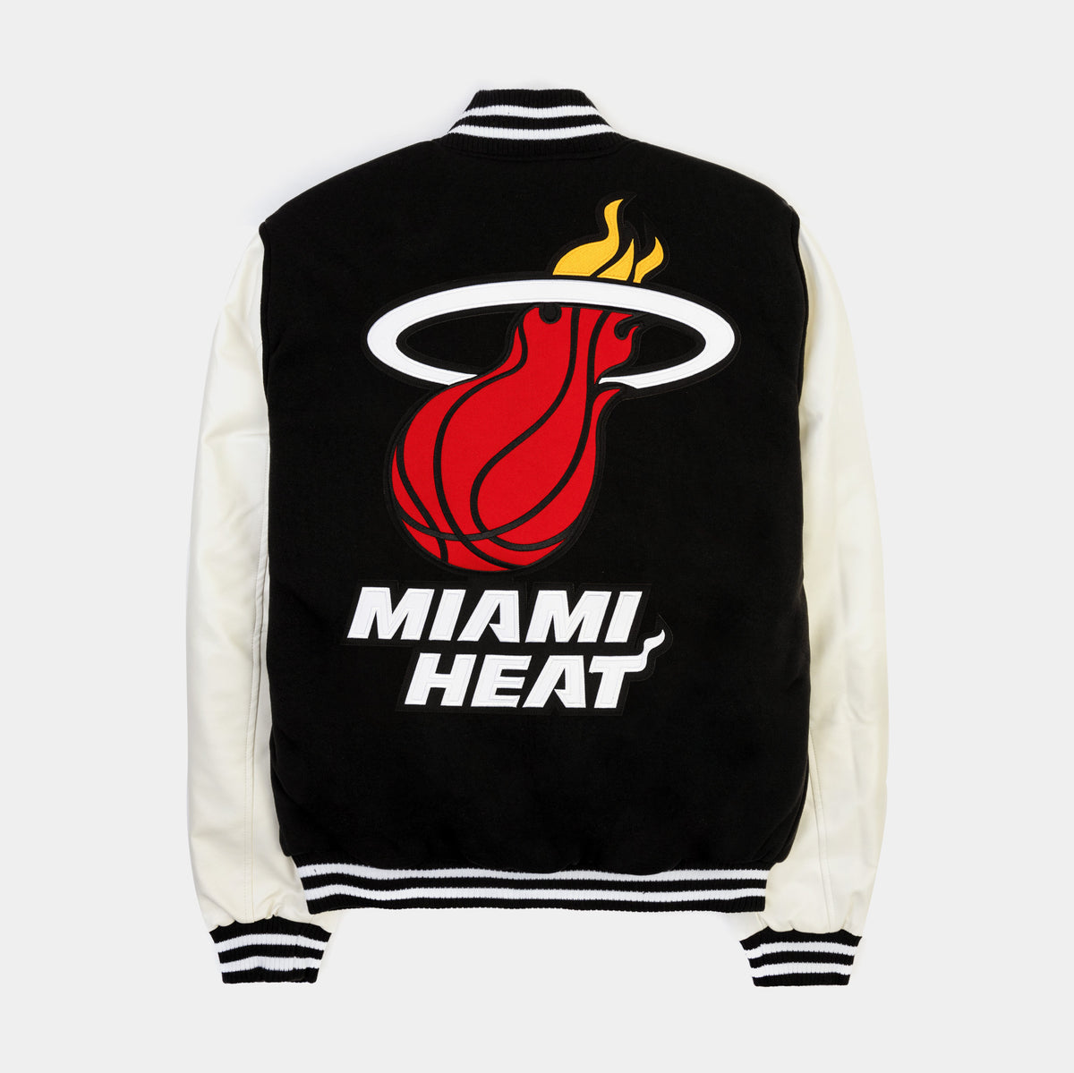 JH Distributors Miami Heat NBA Mens Bomber Jacket Black HEA 9N3 BMB BLK7 –  Shoe Palace