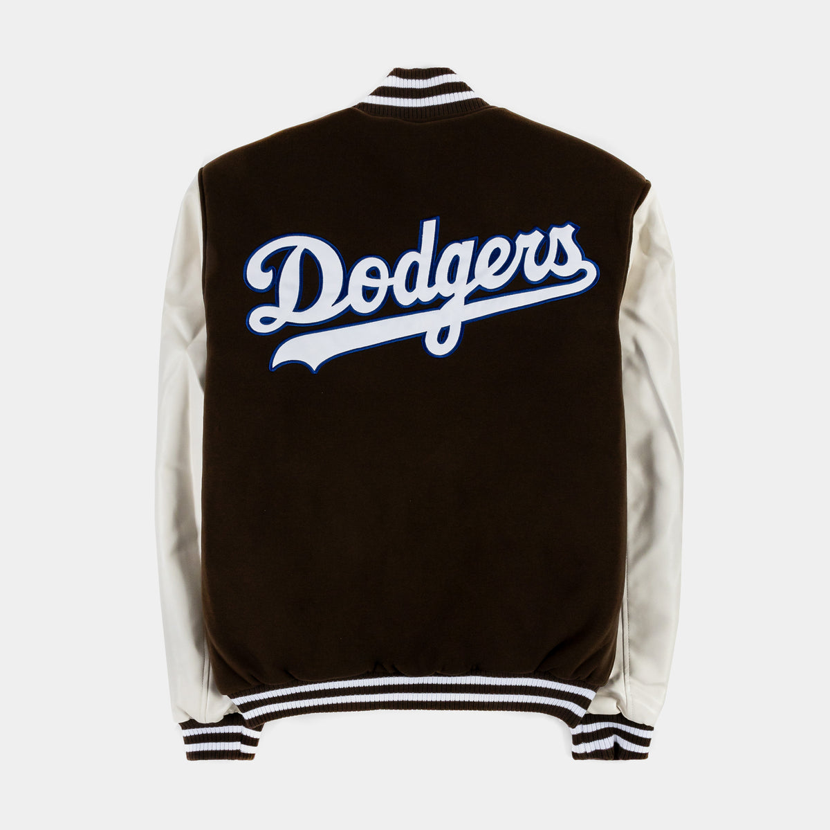 JH Distributors Los Angeles Dodgers Reversible Letterman Mens Jacket (Blue/White)