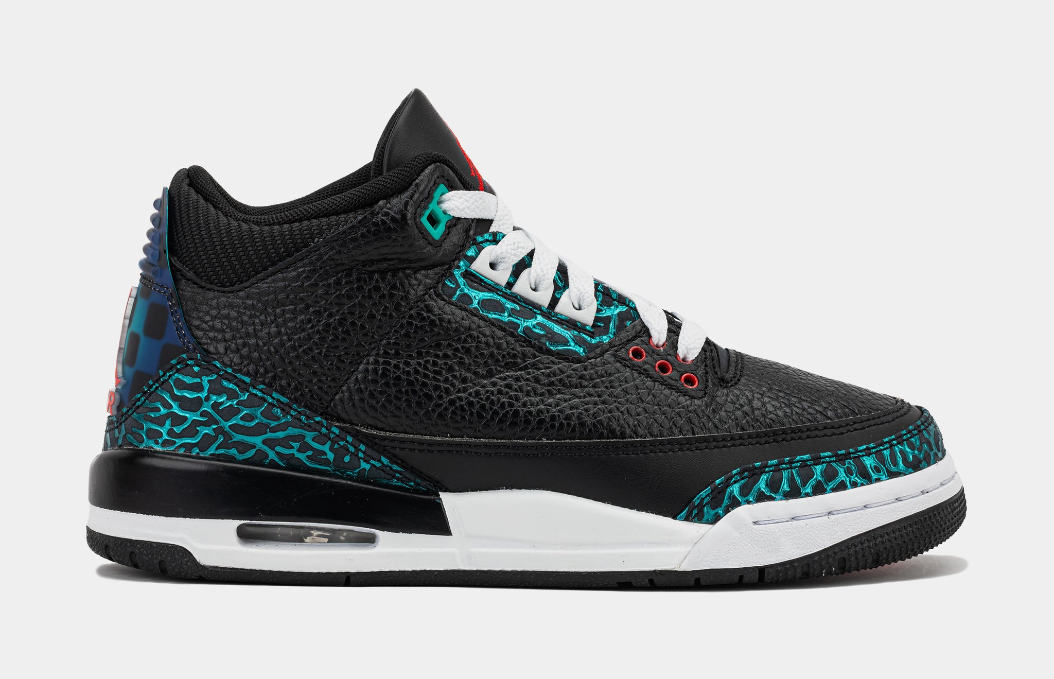 Jordan Air Jordan 3 Retro Black and Hyper Jade Grade School Lifestyle Shoes  FV5437-001 – Shoe Palace