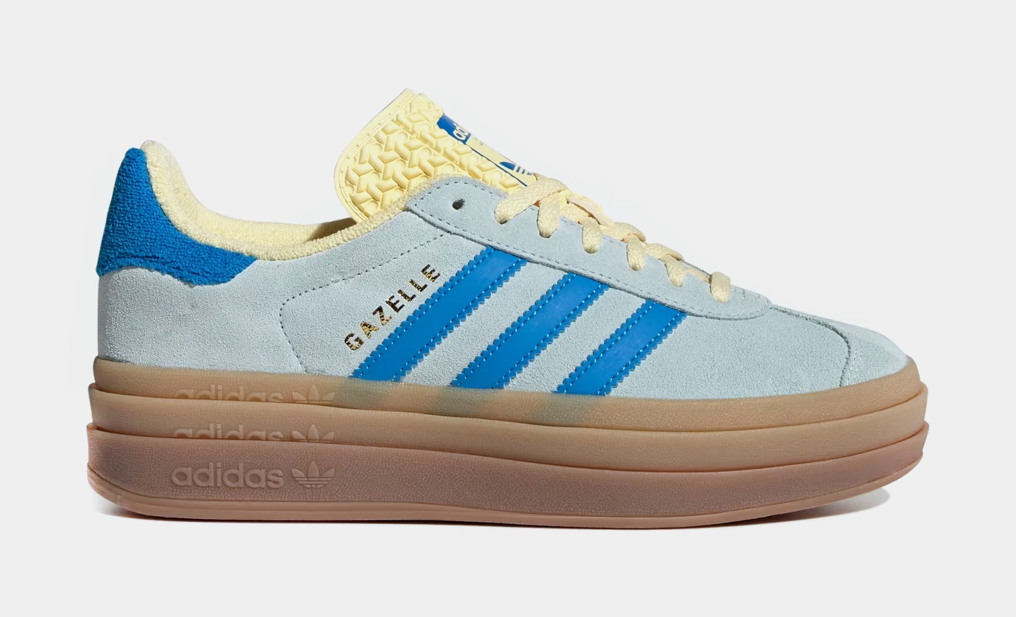 adidas Gazelle Bold Womens Lifestyle Shoes Almost Blue Bright Blue Almost Ye IE0430 Shoe Palace