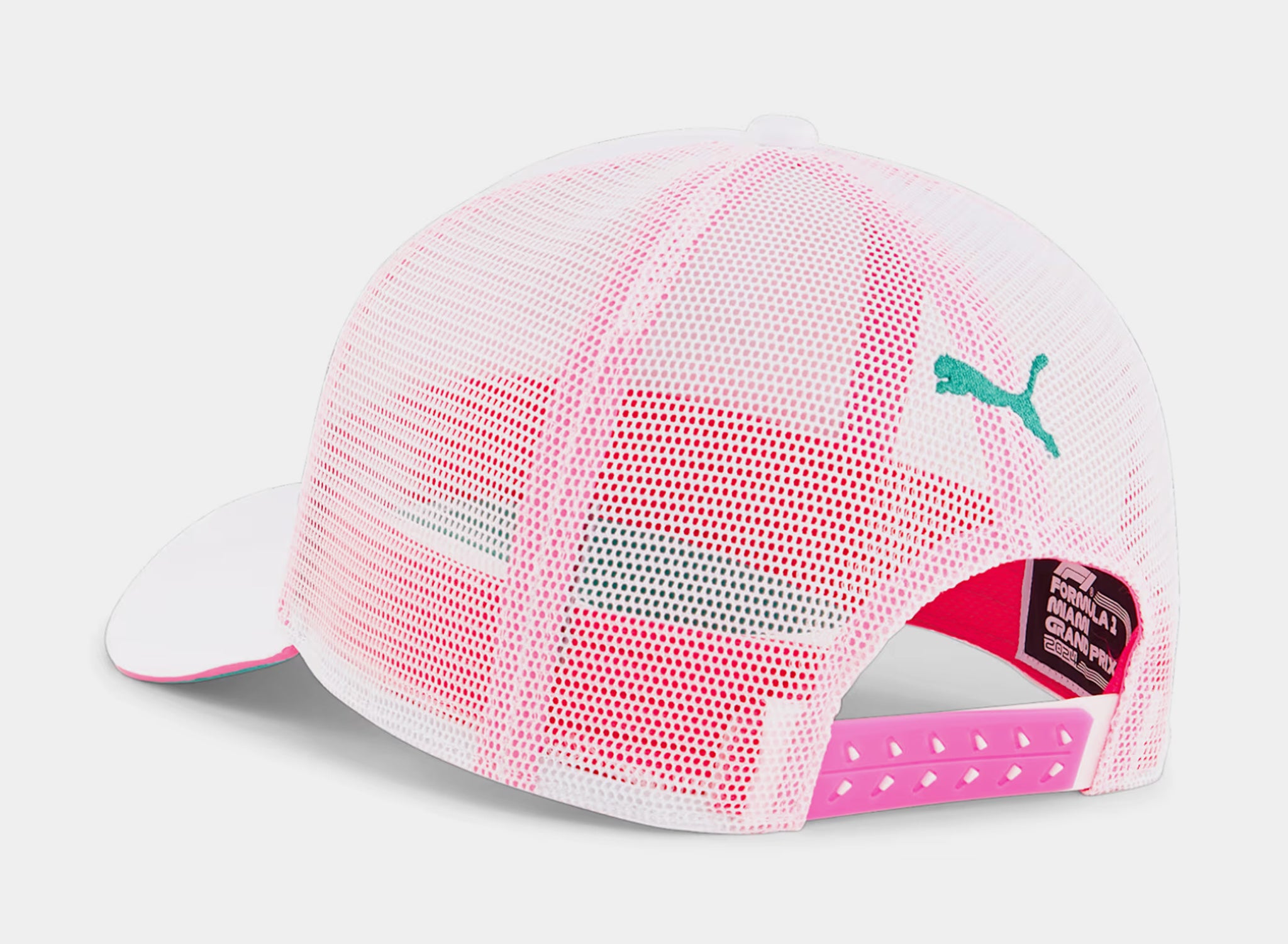 F1 Miami Snapback Mens Hat (Pink/White)