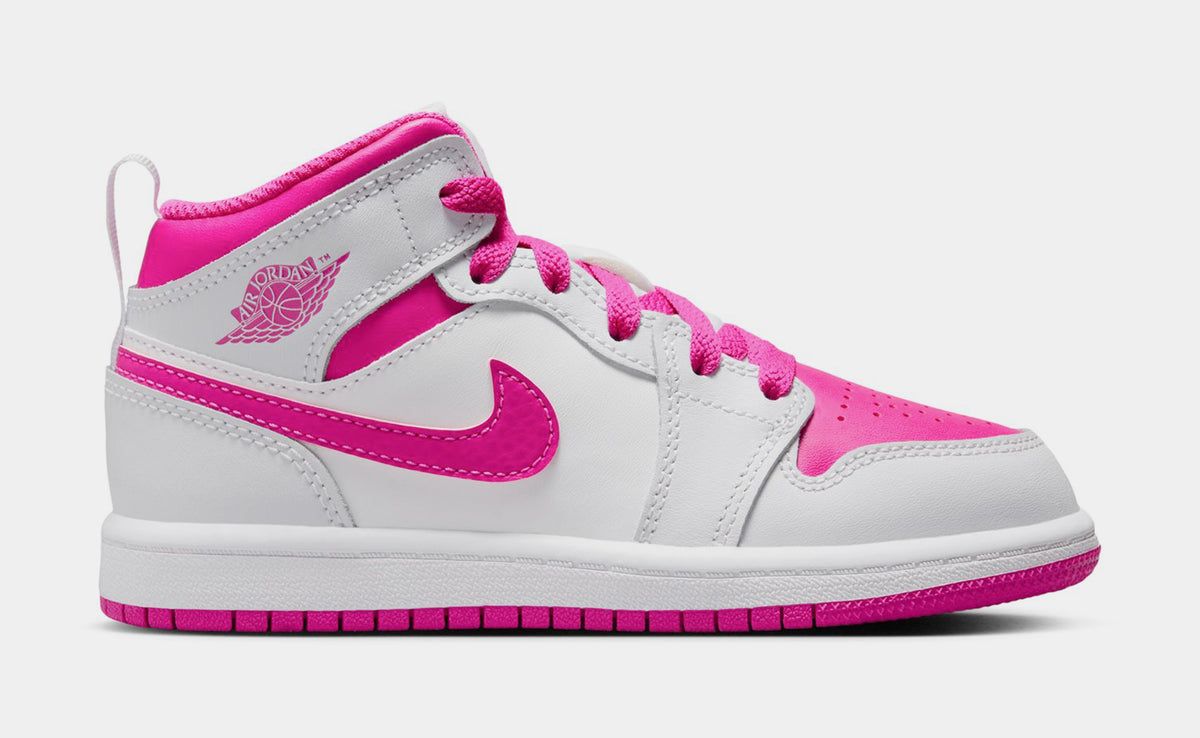 Jordan Air Jordan 1 Mid Fire Pink Preschool Lifestyle Shoes Iris ...