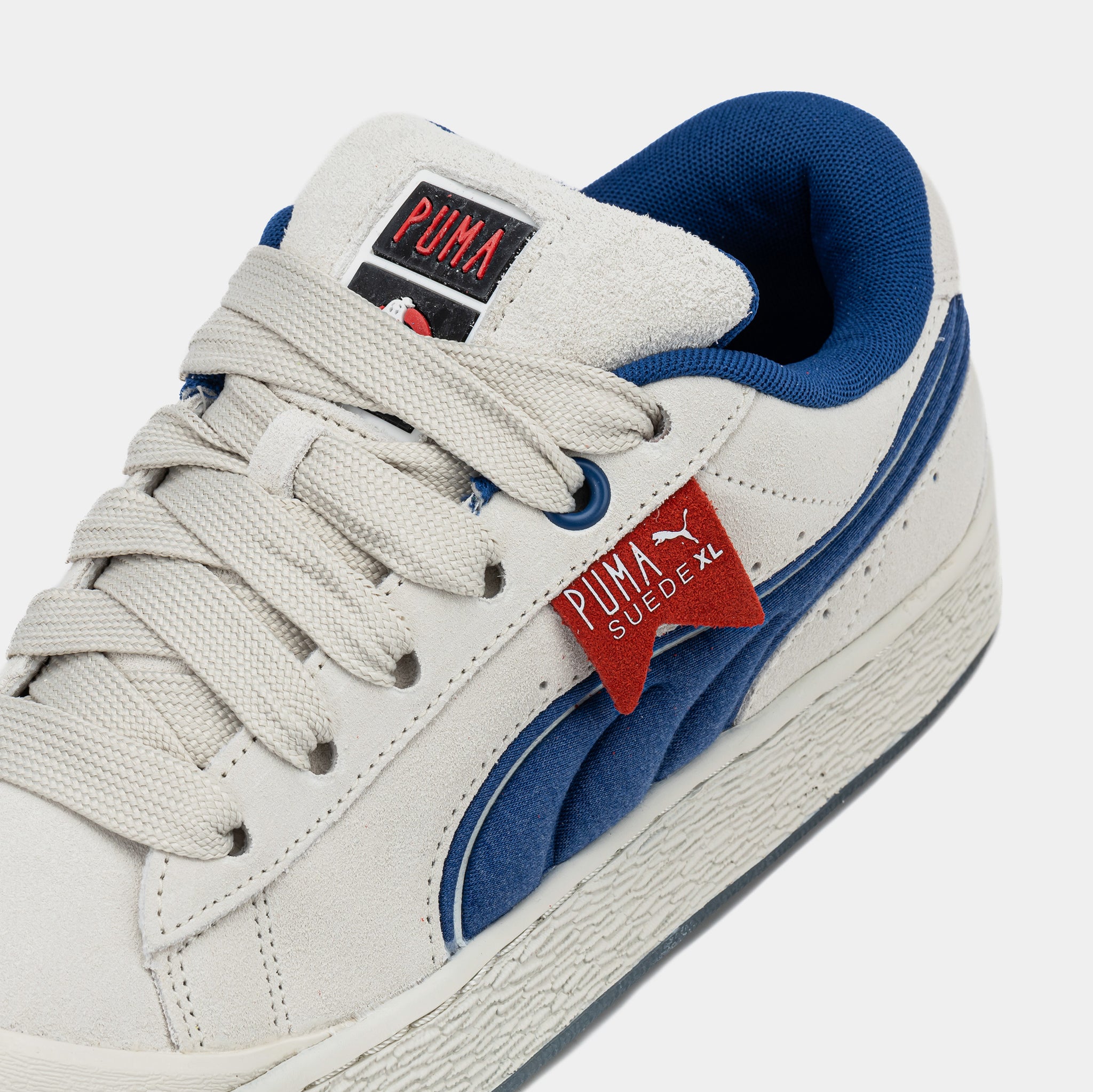 PUMA Suede XL Ghostbusters Stay Puft Mens Lifestyle Shoes White Red 399671 01 Shoe Palace