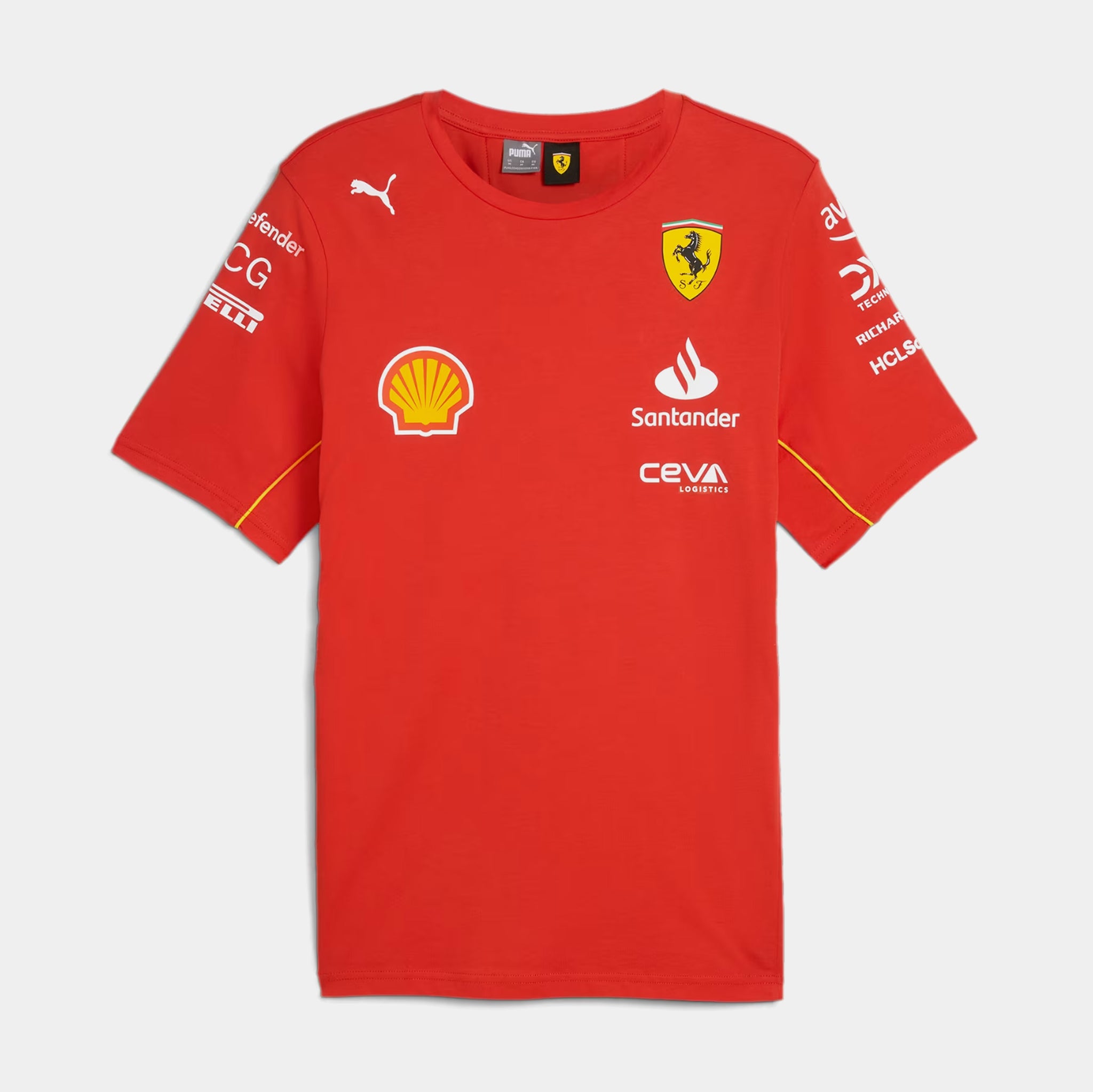 Puma Scuderia Ferrari Team Mens Short Sleeve Shirt Red