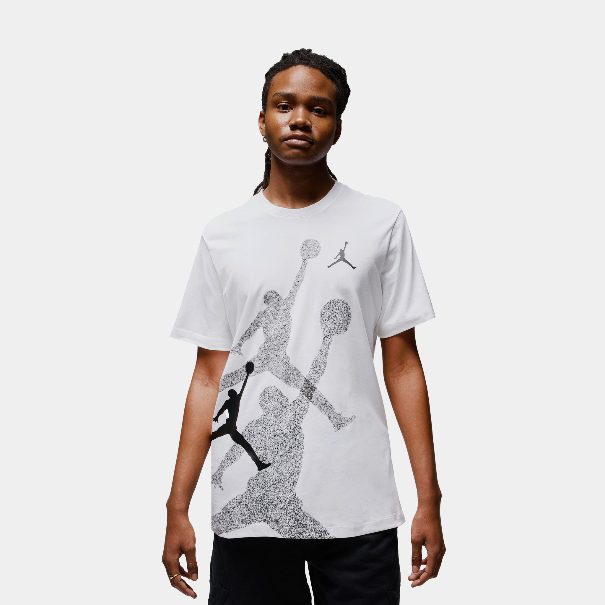 HBR Jordan Graphic Mens Short Sleeve Shirt Black White