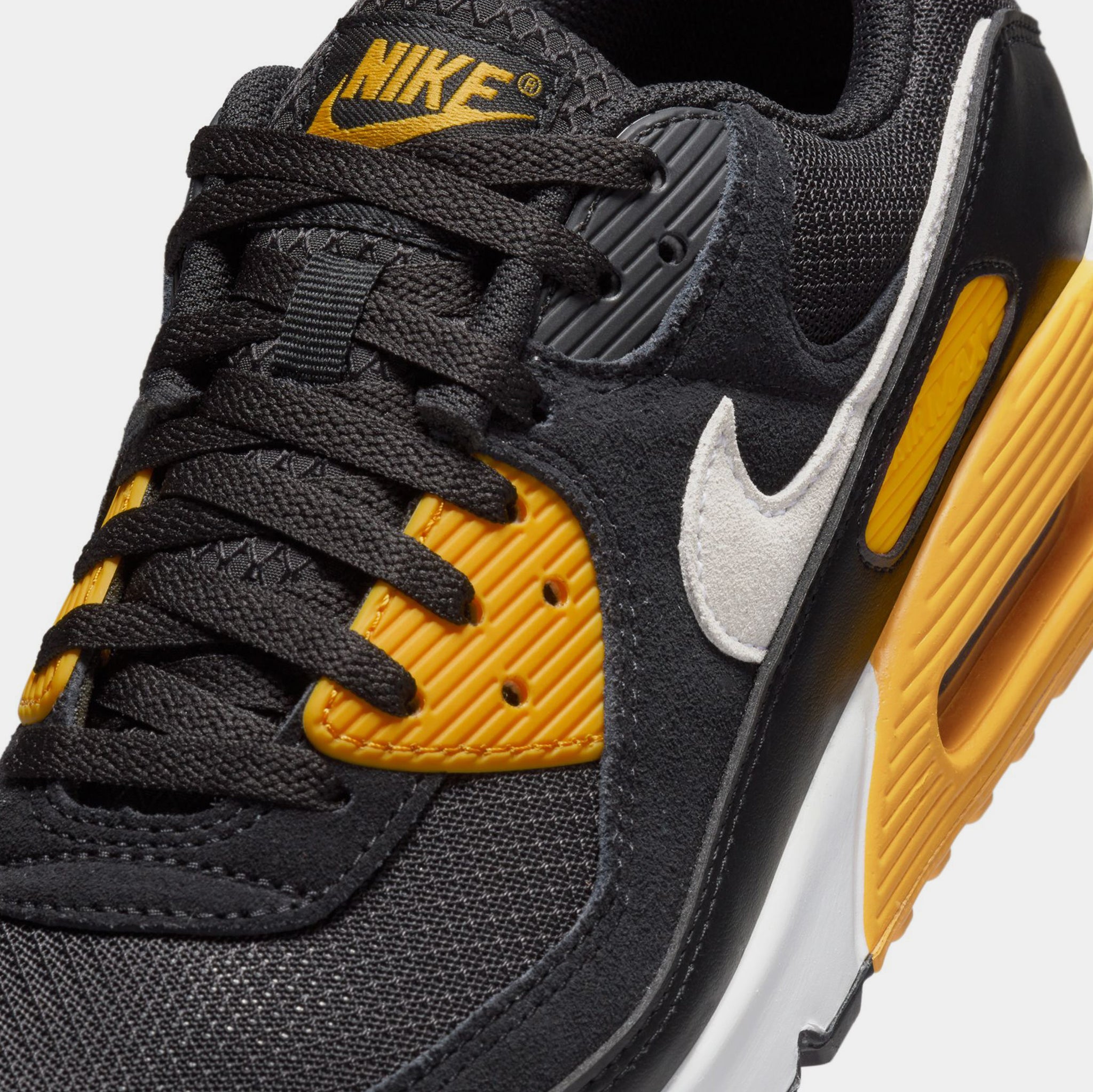 Nike Air Max 90 Mens Lifestyle Shoes Black University Gold White FN6958-002  – Shoe Palace
