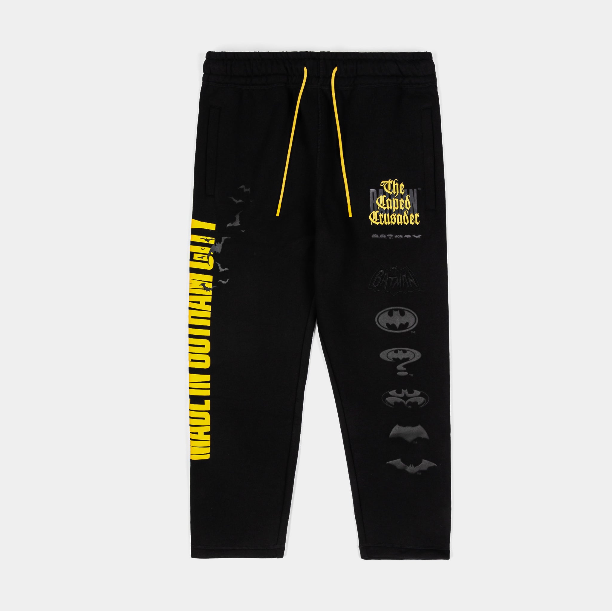 SP x Batman Forever Joggers Mens Pants Black Yellow