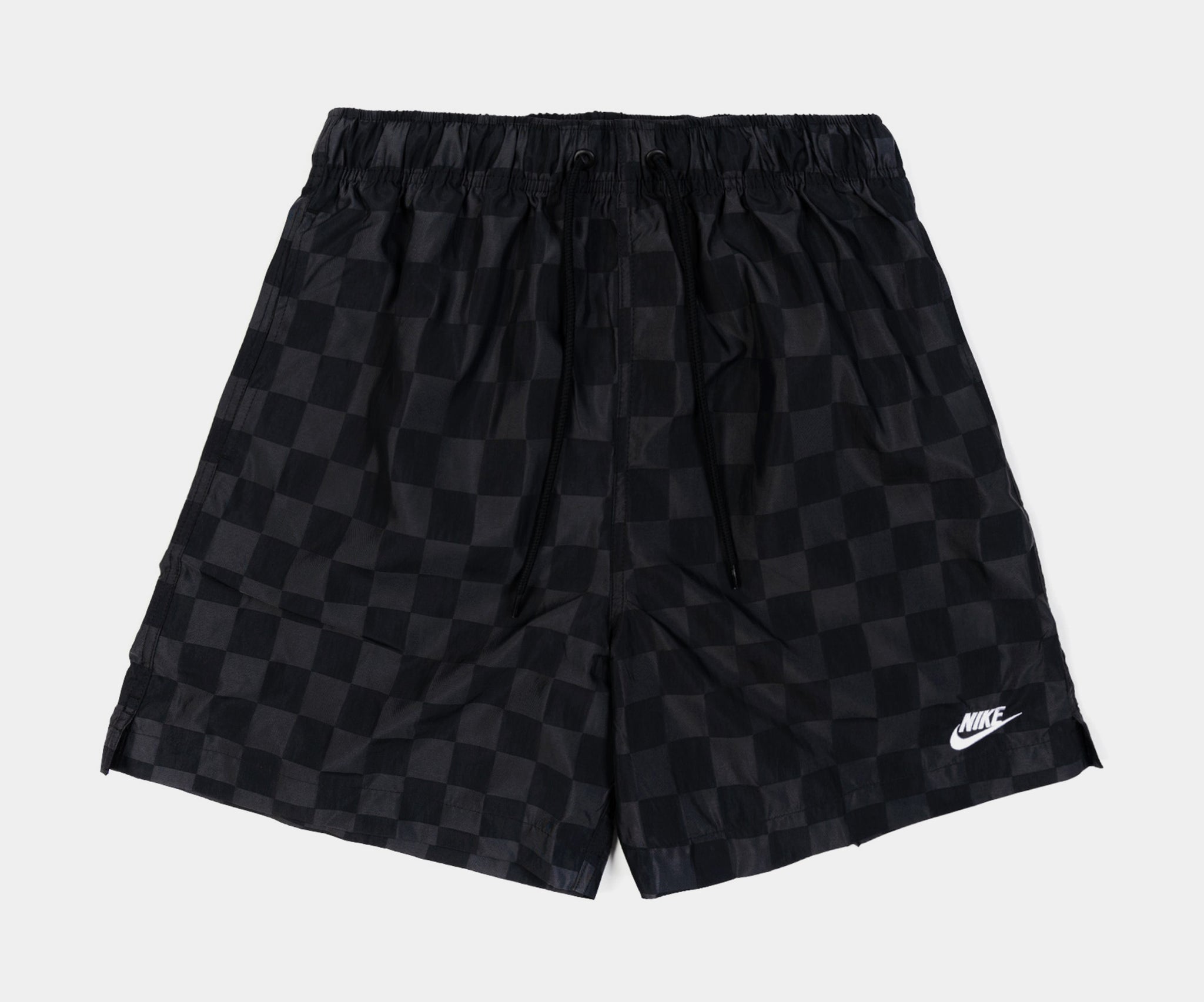 Nike Club Flow Checkered Mens Short Black FN3098 010 Shoe Palace