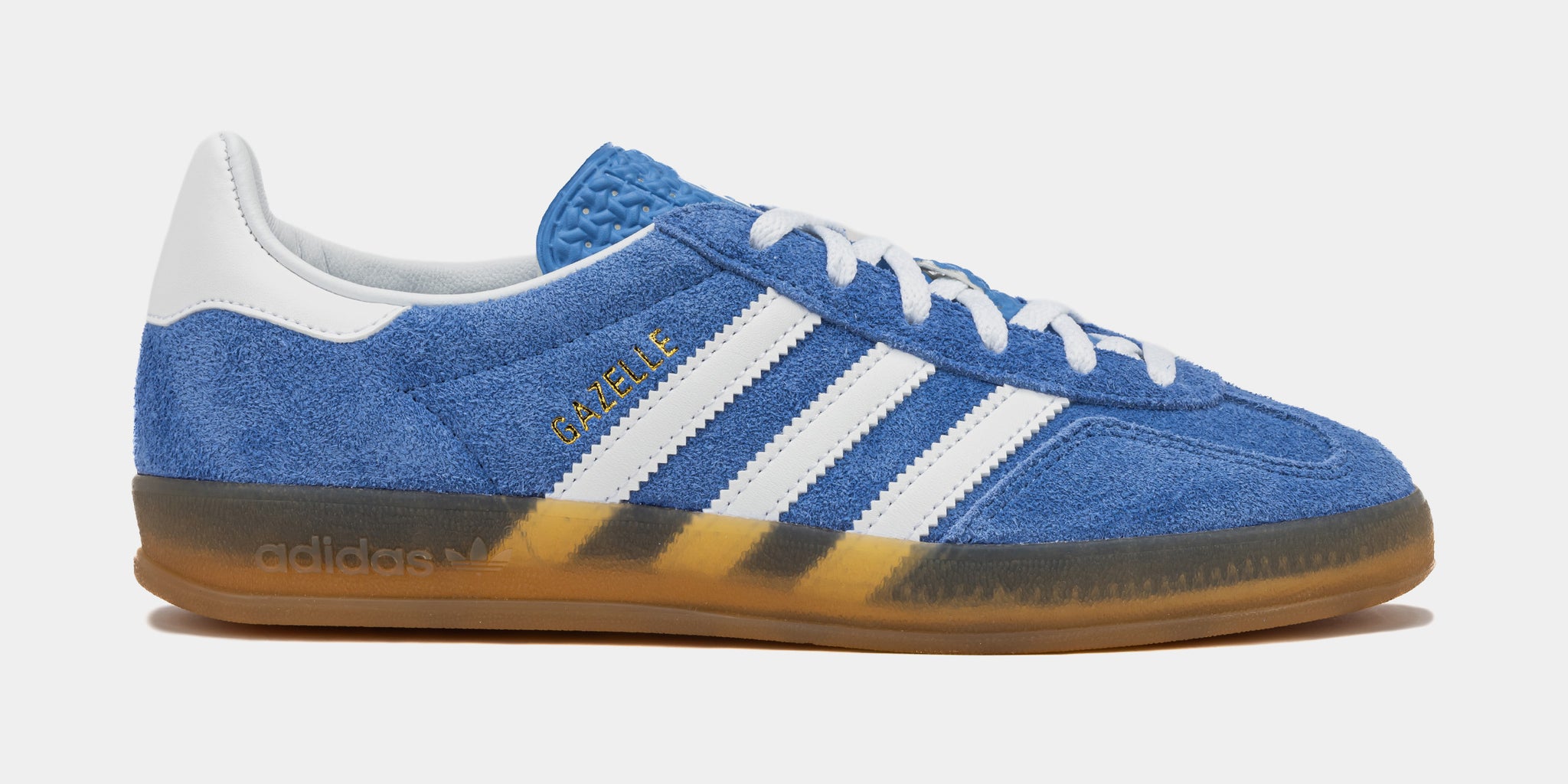 adidas Gazelle Womens Lifestyle Shoes Blue Fusion White Metallic 