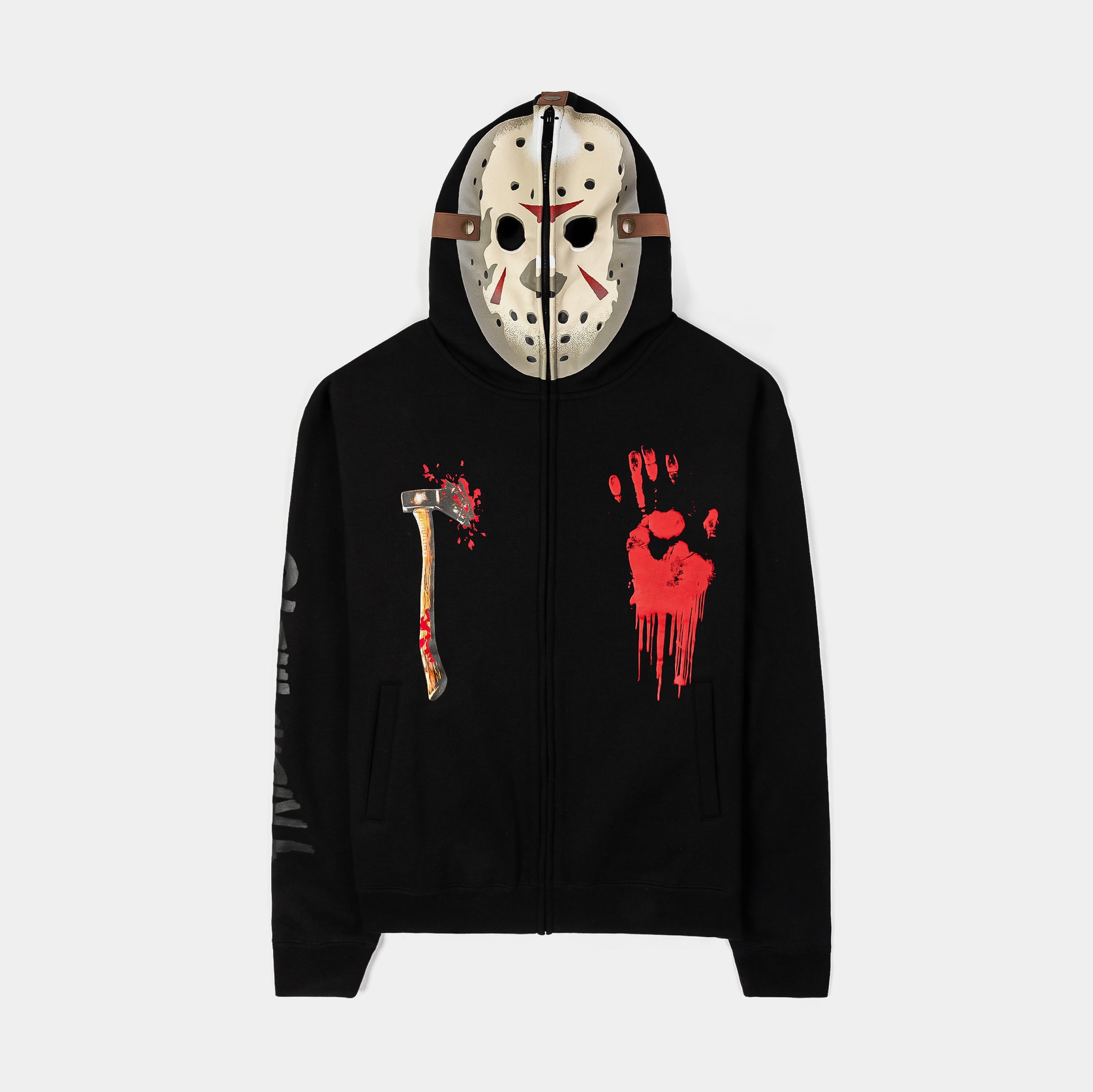 SP x Friday The 13th Mask Pullover Mens Hoodie Black Red