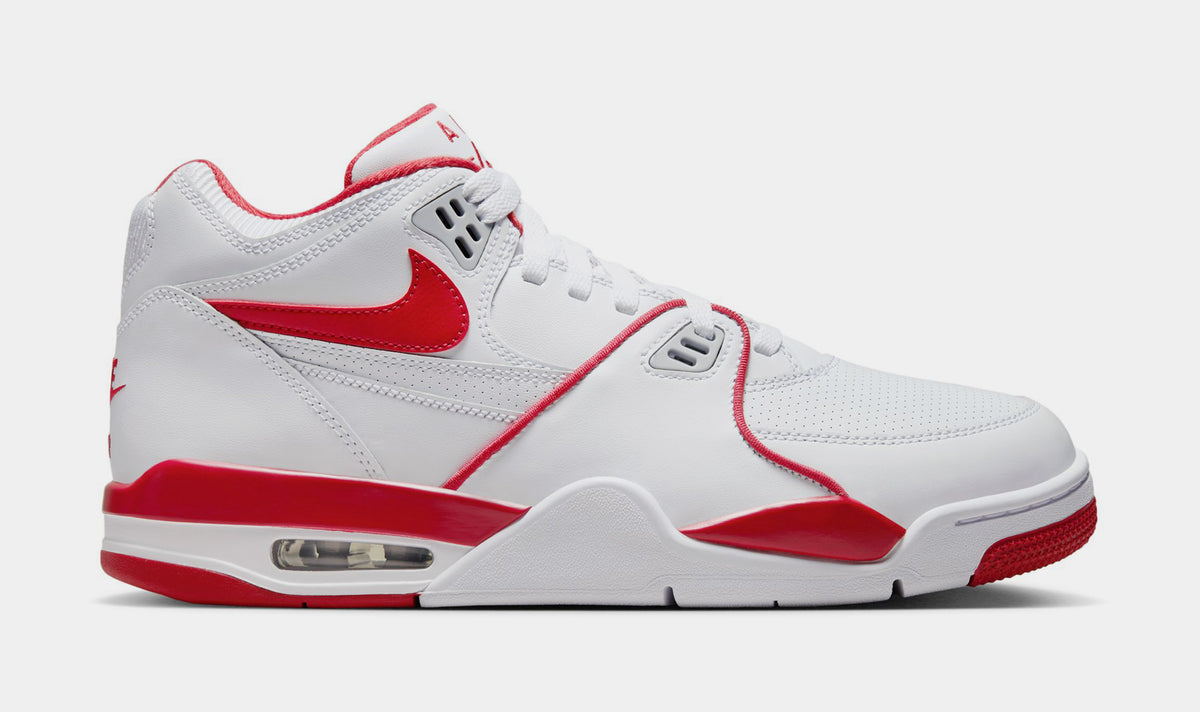 Nike Air Flight '89 OG Mens Lifestyle Shoes White Varsity Red Wolf Grey ...